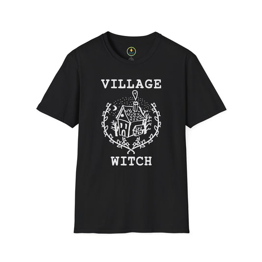Village Witch Cottagecore T‑Shirt – Cozy Haunted Cottage Graphic for Everyday Magic