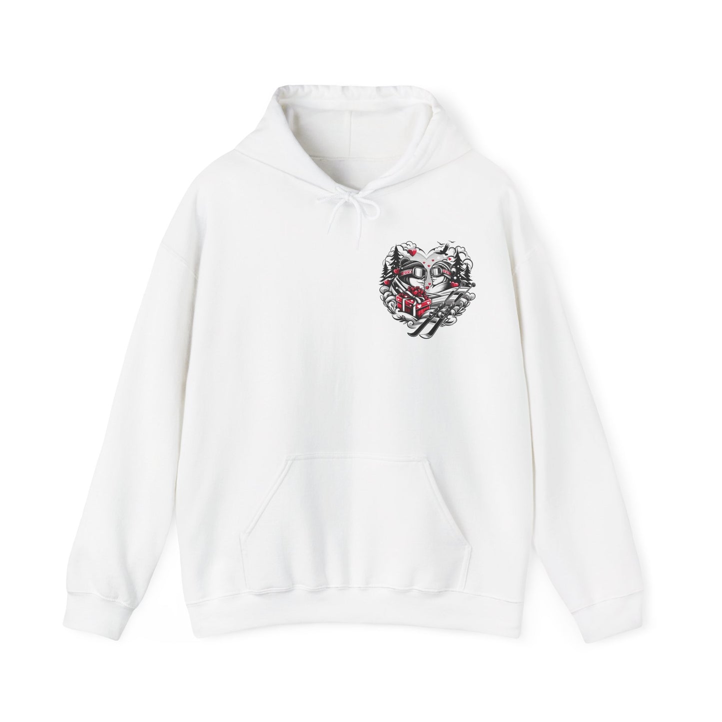 Love on the Slopes" Ski Couple Hoodie | Matching Winter Retreat Sweatshirt | Romantic Après-Ski Gift