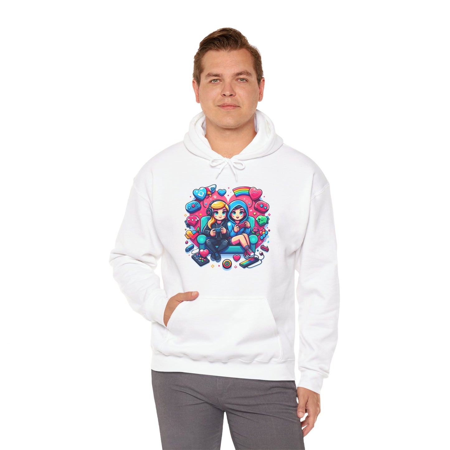 Retro Kawaii Gamer Girl Hoodie | Cute Anime Aesthetic Streetwear