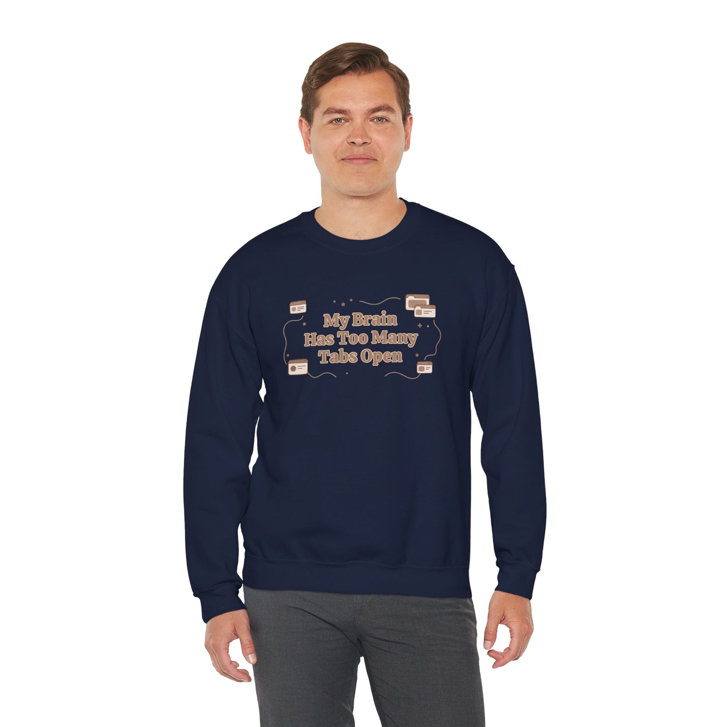 The "Mental Tabs" Aesthetic Crewneck | Oversized Lofi Sweatshirt