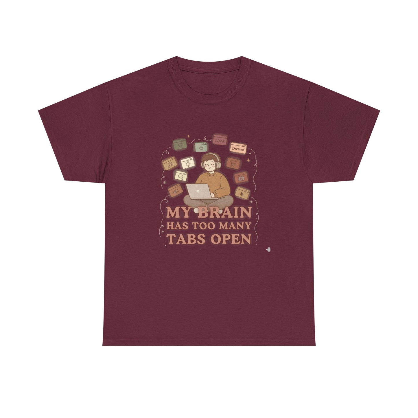 The "Cozy Mind" Earth Tone ADHD Graphic Tee