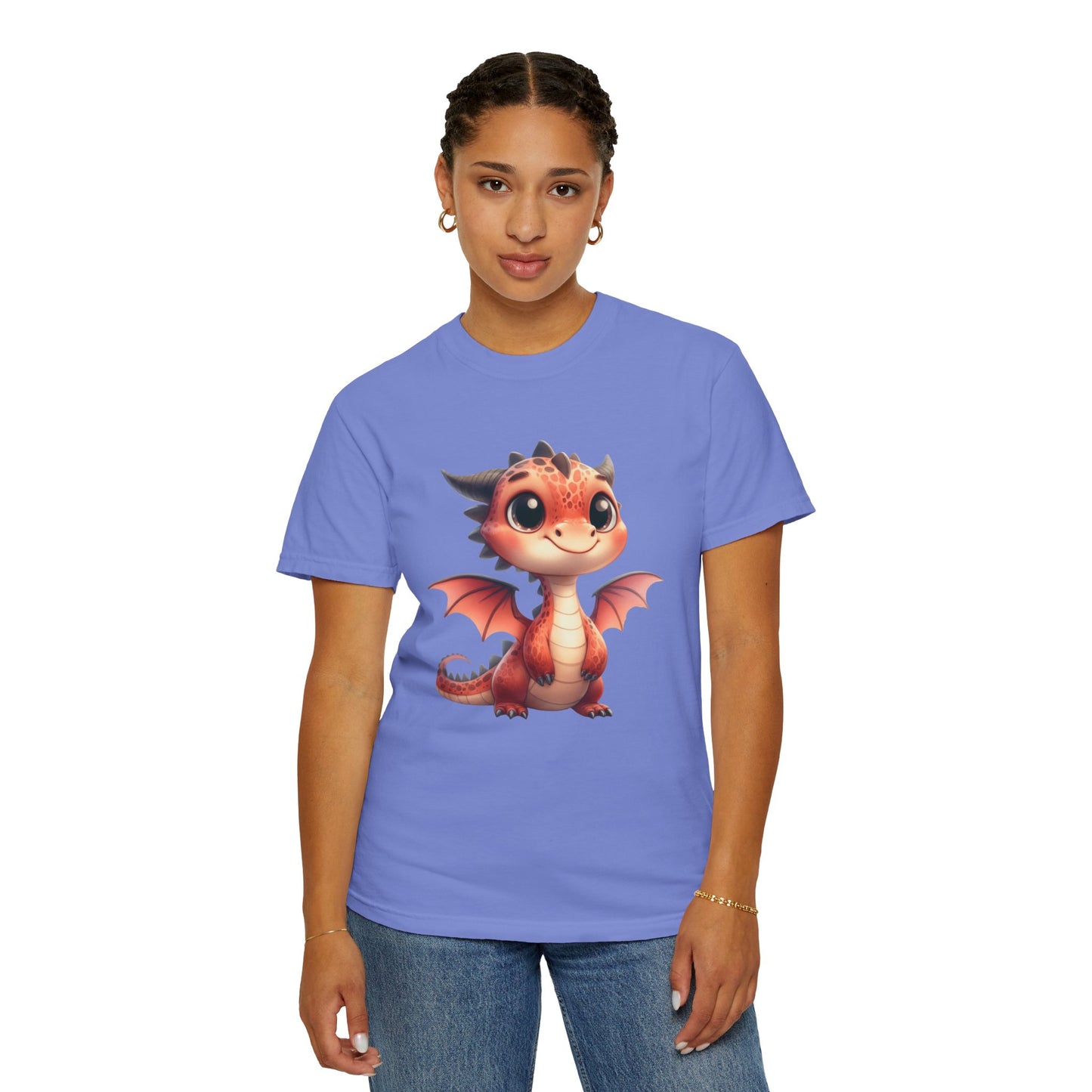 Adorable Dragon Whelp Tee - Soft Cotton T-Shirt with Fantasy Creature tee