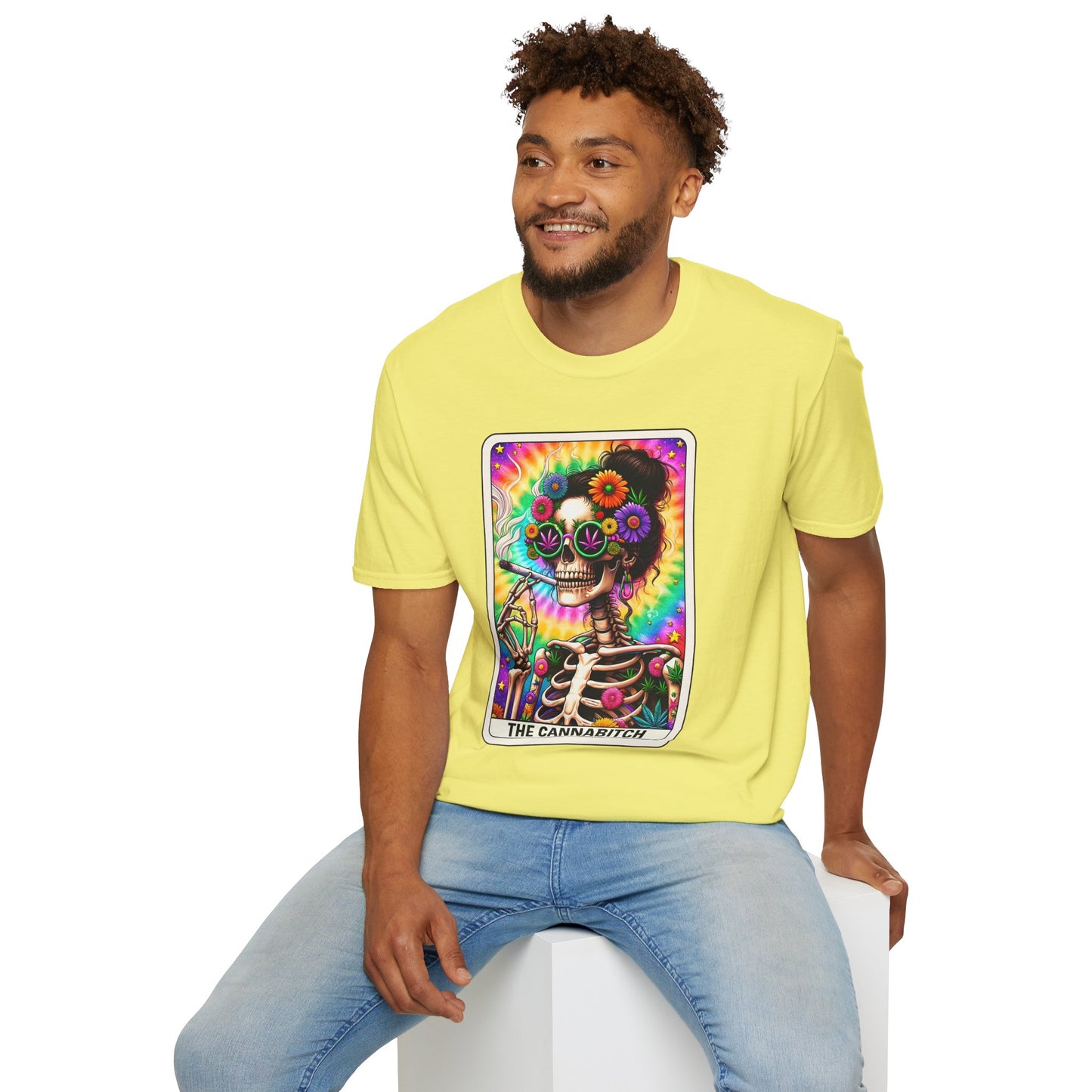 Cannabitch Halloween T-Shirt | Funny Weed Gothic Tee, Spooky Stoner Gift