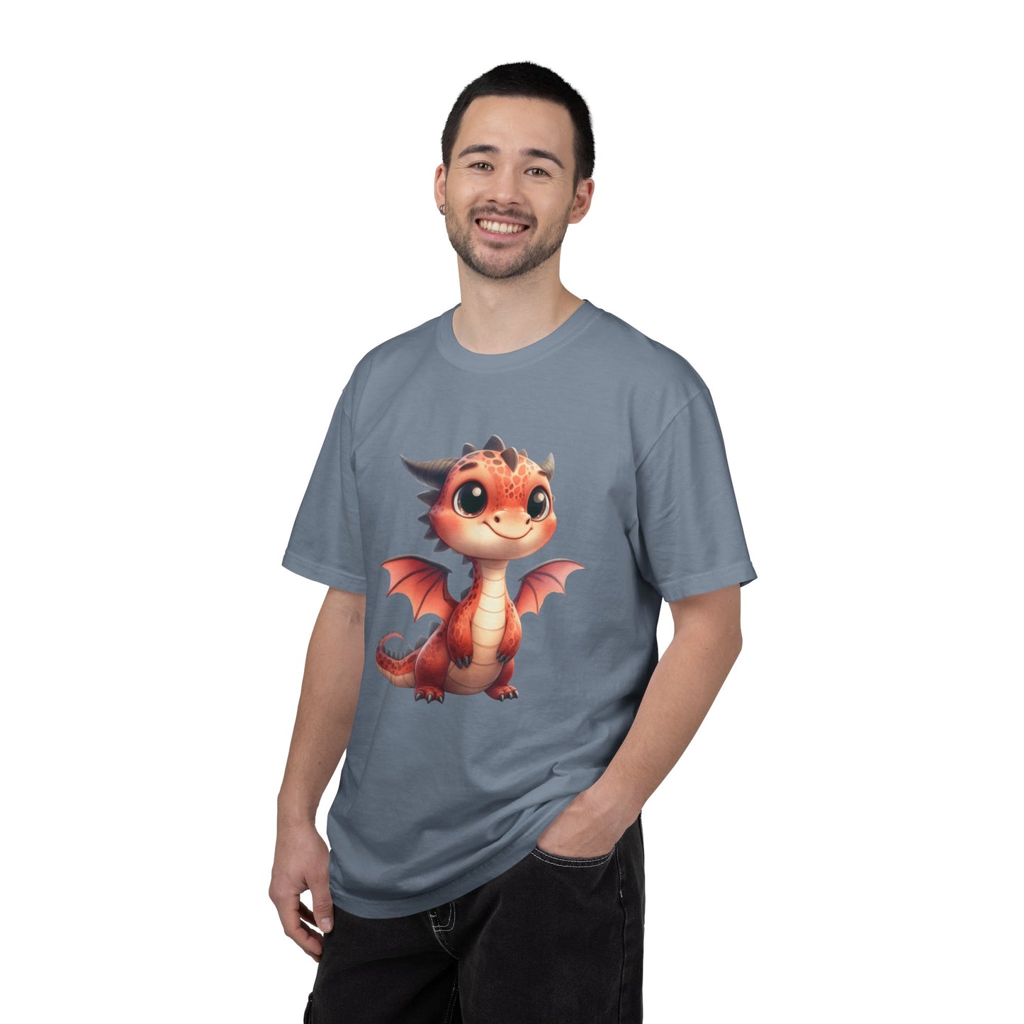 Adorable Dragon Whelp Tee - Soft Cotton T-Shirt with Fantasy Creature tee