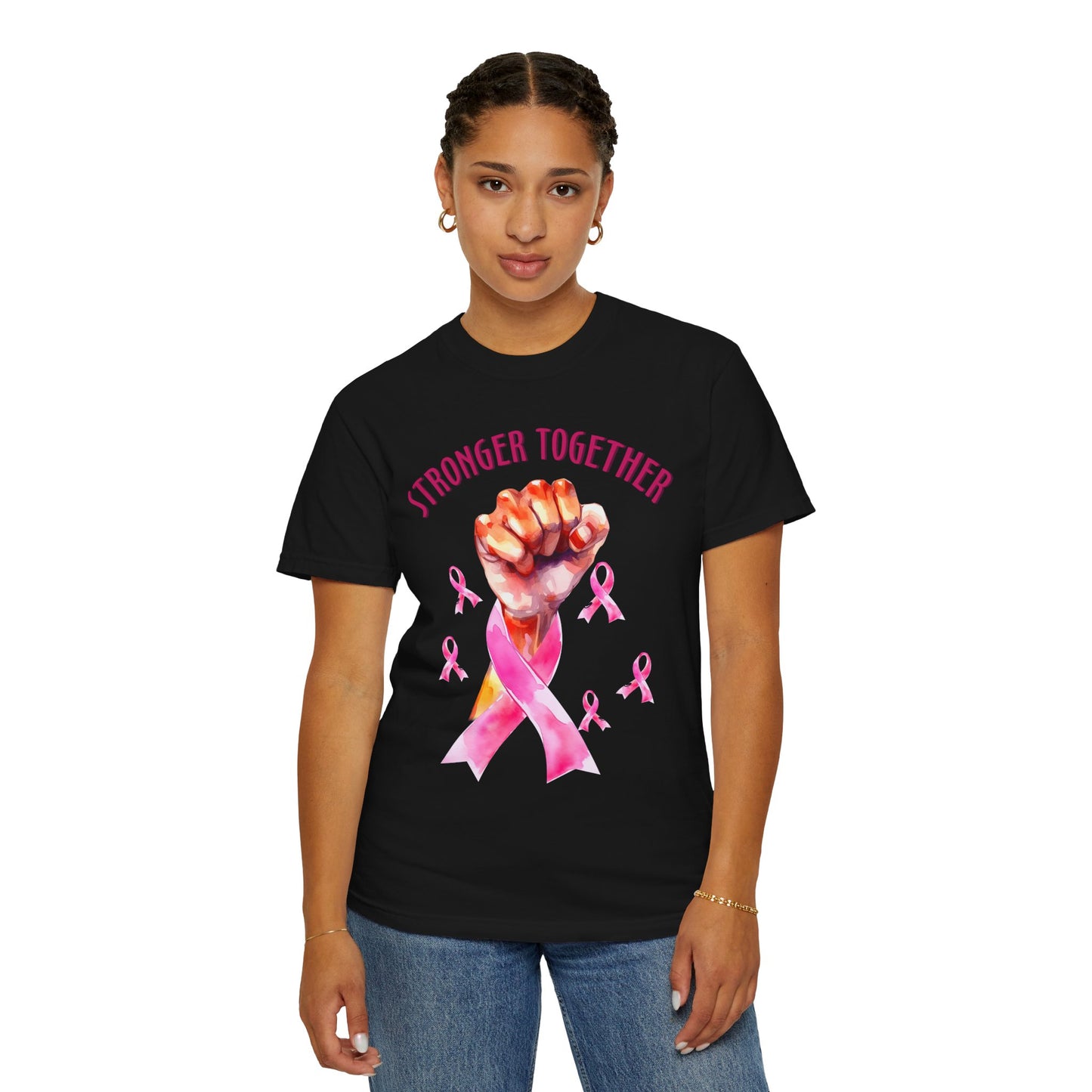 Empower Unity: Breast Cancer "Stronger Together" Comfort Colors Tee