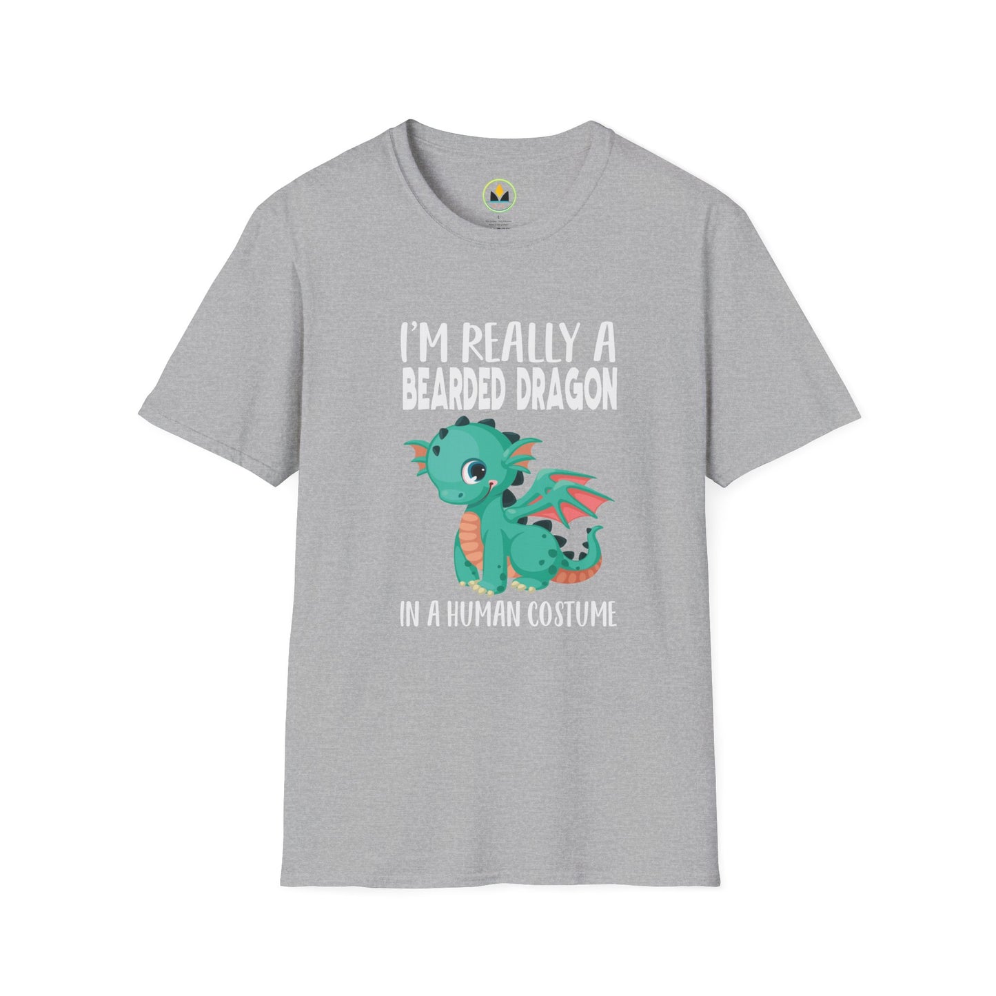 I’m Really a Bearded Dragon in a Human Costume – Cute Halloween Reptile Lover T‑Shirt