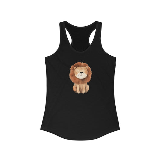 Whimsical Watercolor Lion - Women’s Premium Tank Top