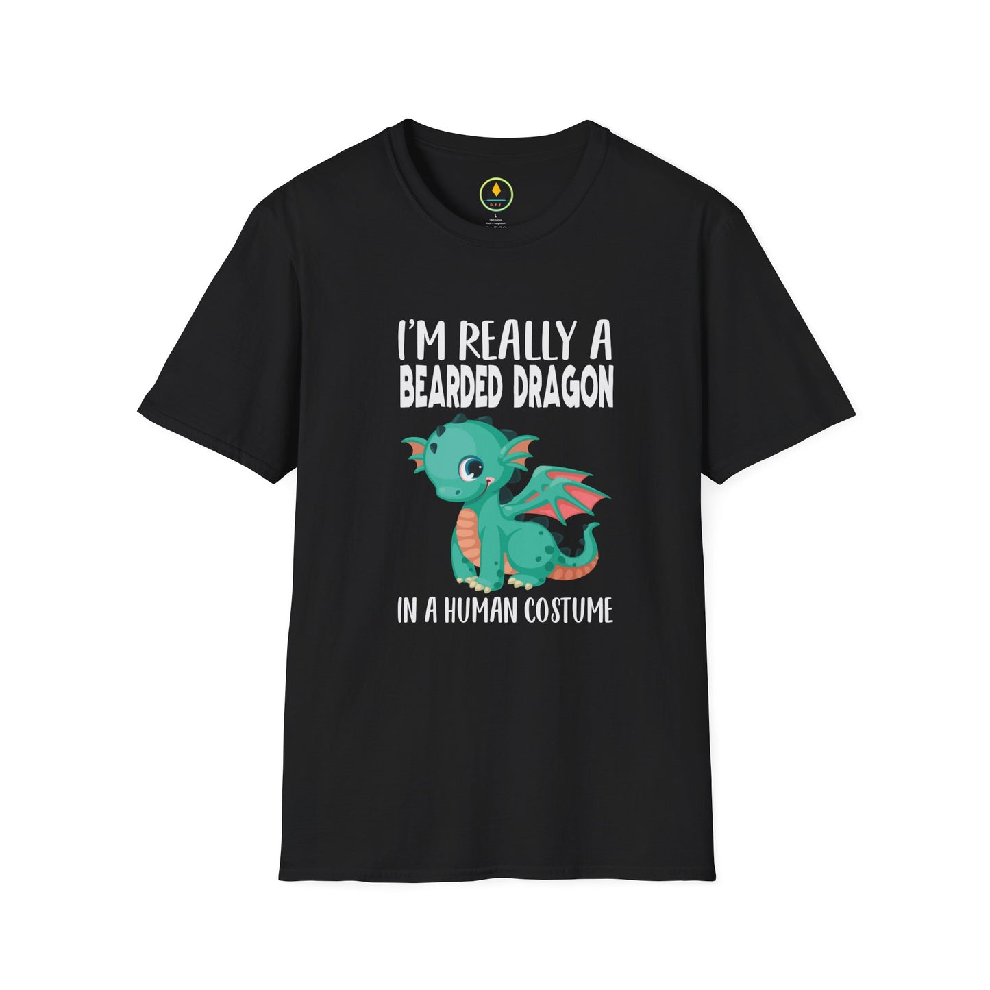 I’m Really a Bearded Dragon in a Human Costume – Cute Halloween Reptile Lover T‑Shirt