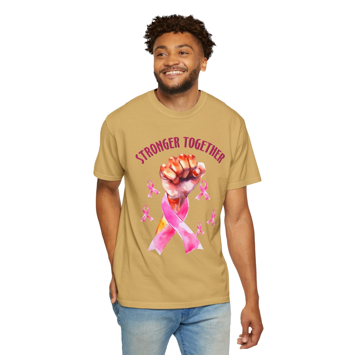 Empower Unity: Breast Cancer "Stronger Together" Comfort Colors Tee