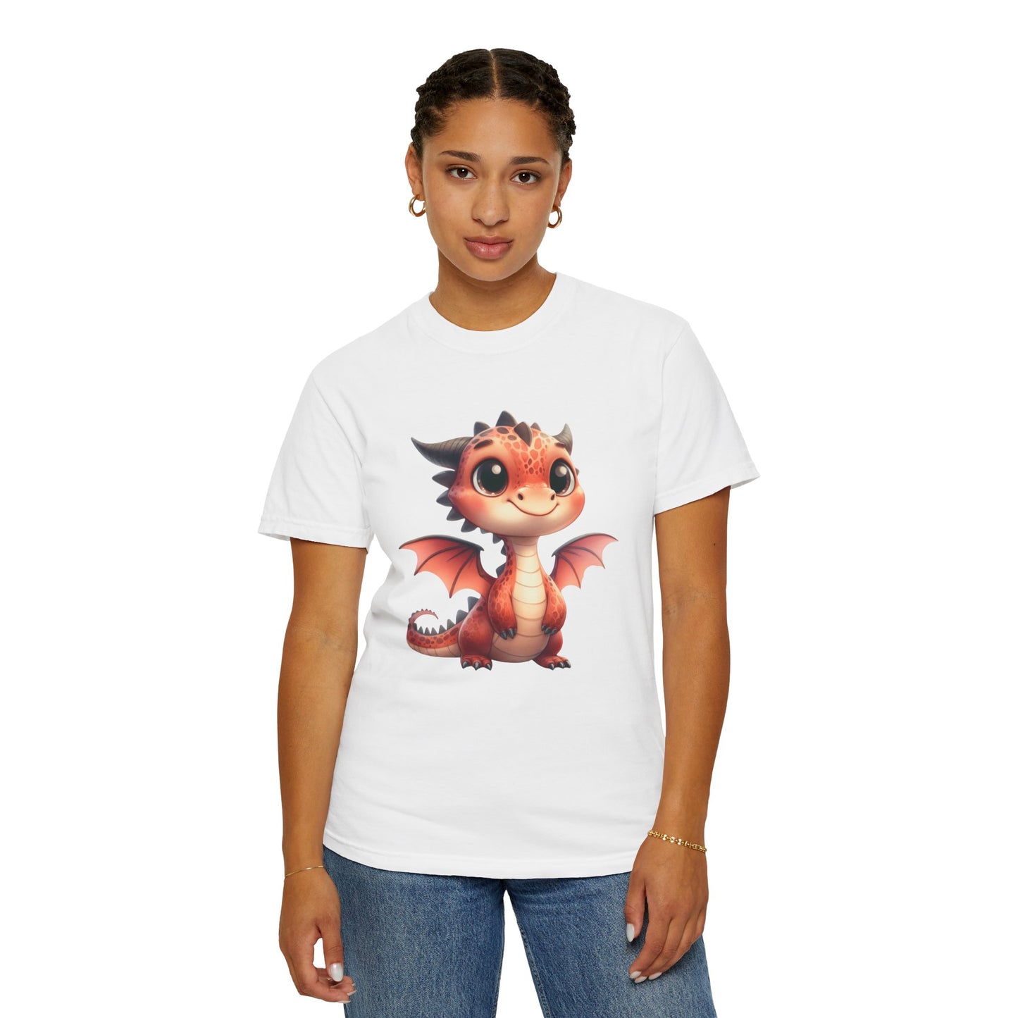 Adorable Dragon Whelp Tee - Soft Cotton T-Shirt with Fantasy Creature tee