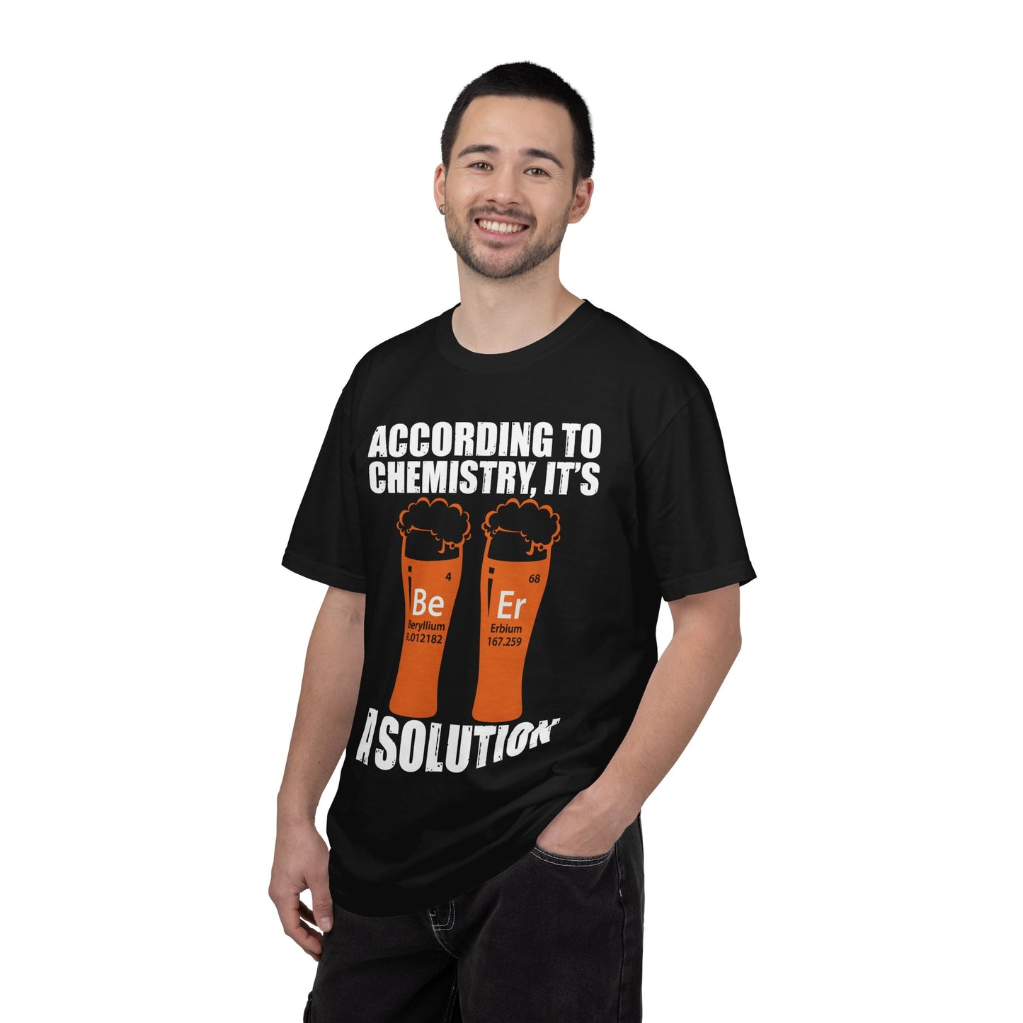 Viral Science BeEr Chemistry T-Shirt - Periodic Table Elements Graphic Comfort Colors Ring Spun Cotton Tee - Gift for Science Nerds