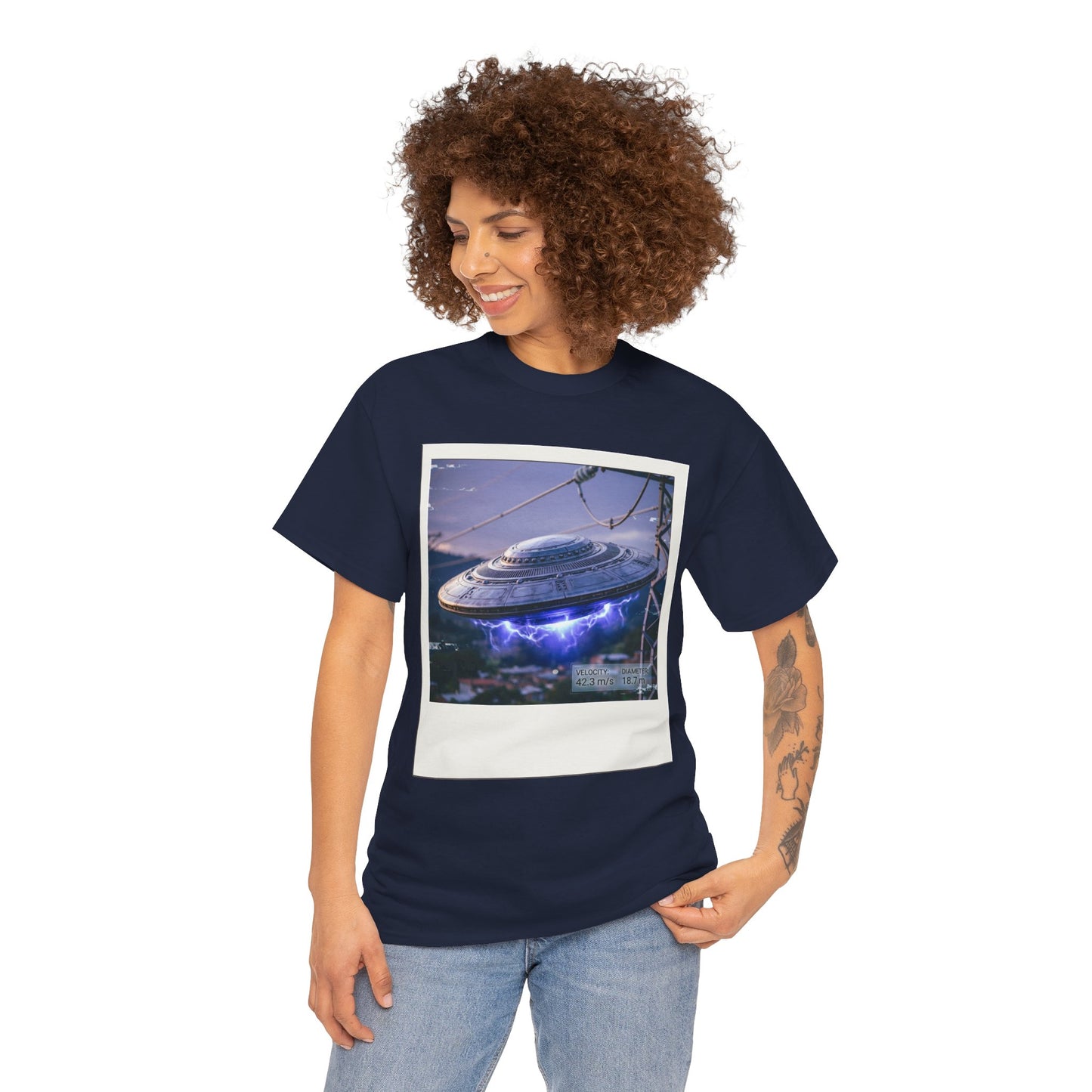 UFO Evidence T-Shirt | Retro Polaroid Alien Sighting Photo