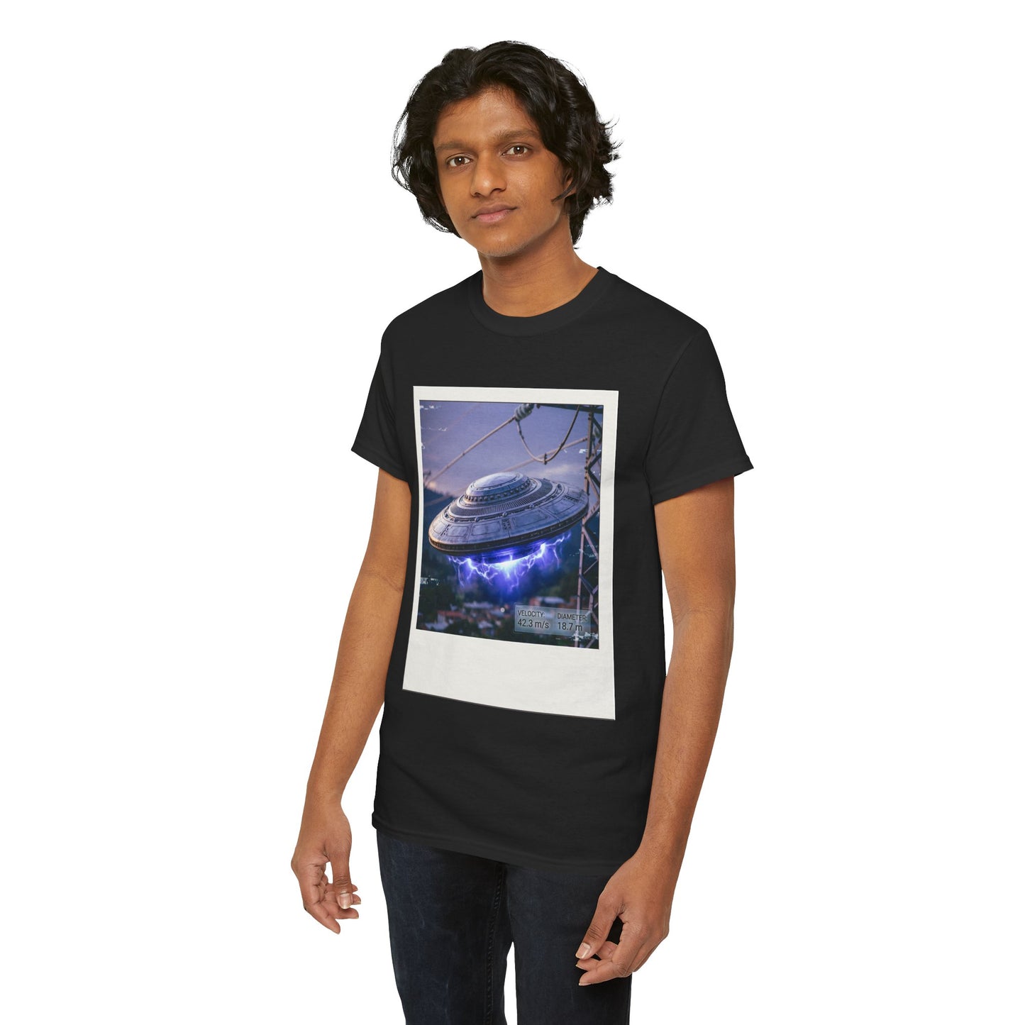 UFO Evidence T-Shirt | Retro Polaroid Alien Sighting Photo