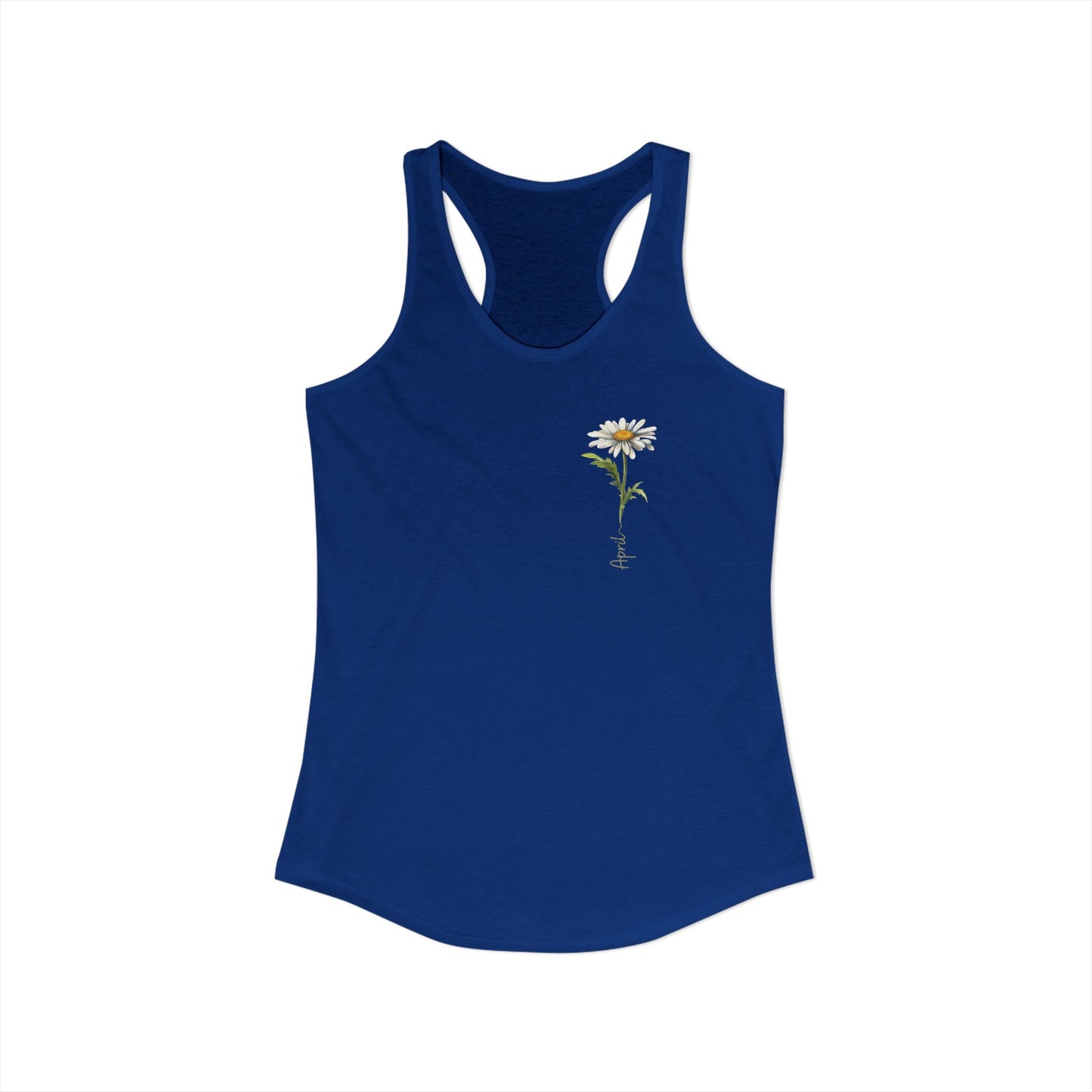 April Daisy Birth Month Flower - Chic & Elegant Women’s Tank Top