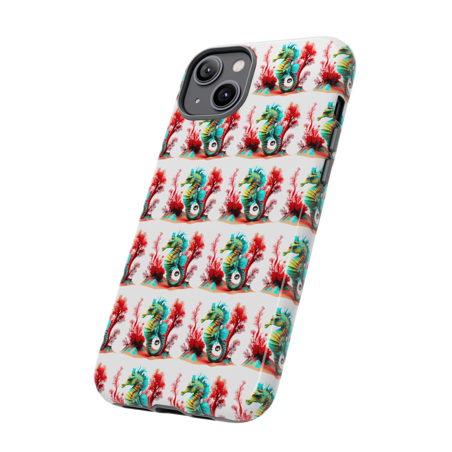 Vibrant Seahorse & Coral Reef - Artistic Mobile Phone hard Case