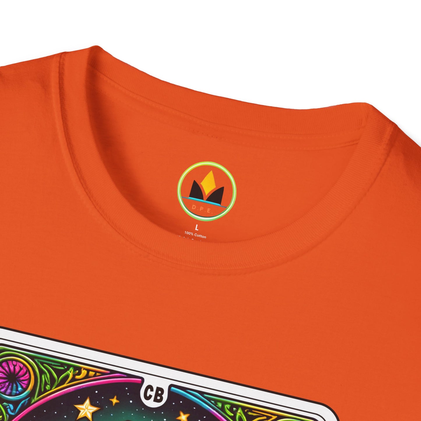 Psychedelic “Cannabitch” Tarot Skeleton T‑Shirt – Trippy Rainbow Weed Art for Stoner Queens