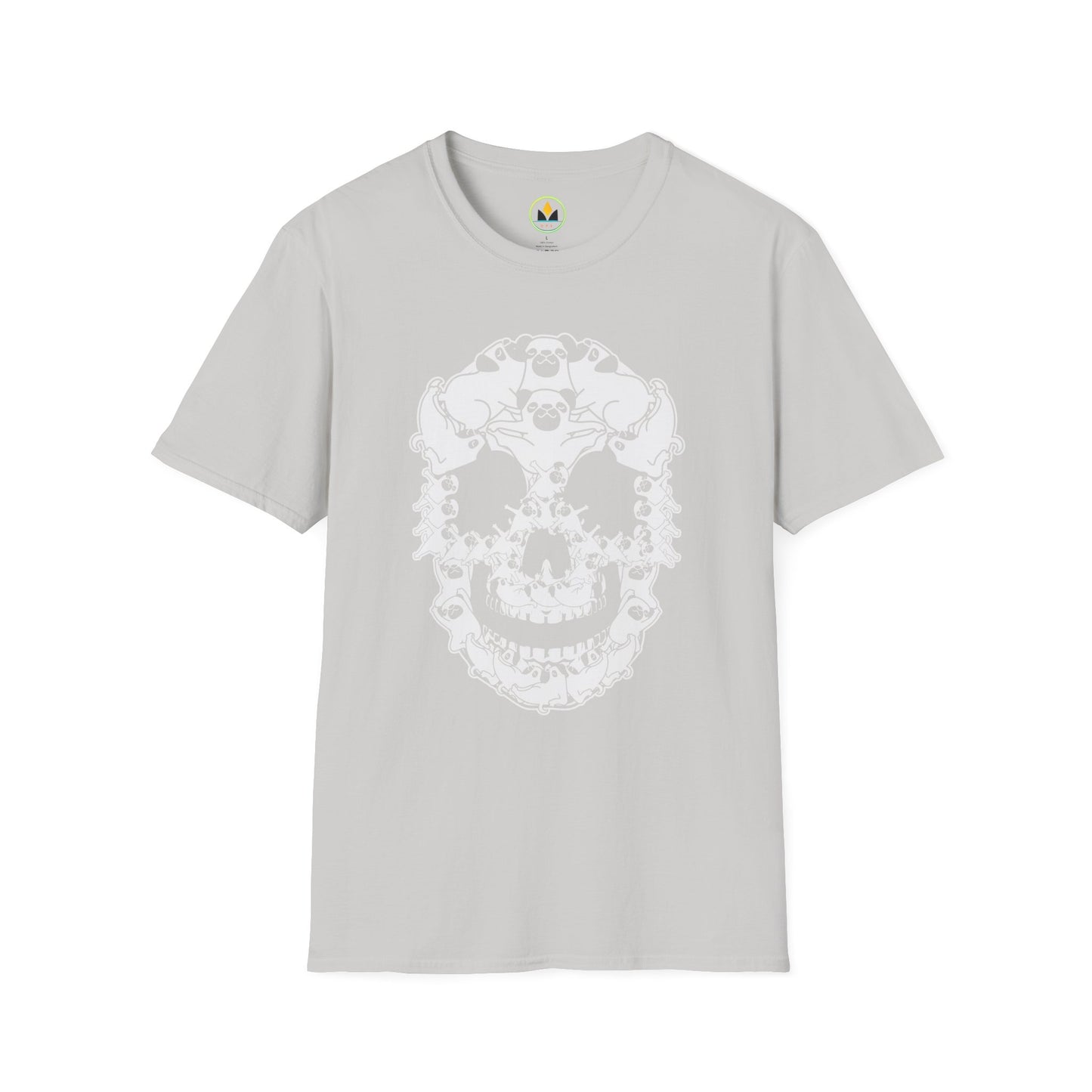 Pug Skull Shirt | Funny Gothic Dog Lover Tee | Optical Illusion Skeleton Pug Gift | Edgy Pet Owner Top | Halloween & Everyday Wear