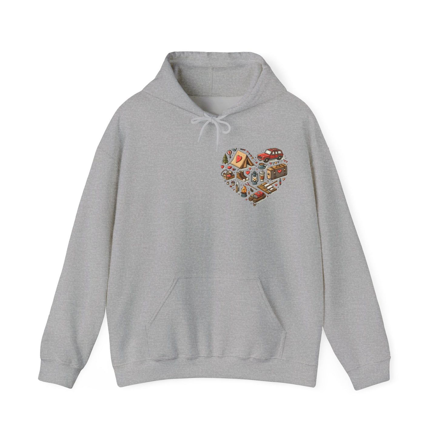 Wild at Heart: Ultimate Outdoor Adventure & Camping Icon Hoodie