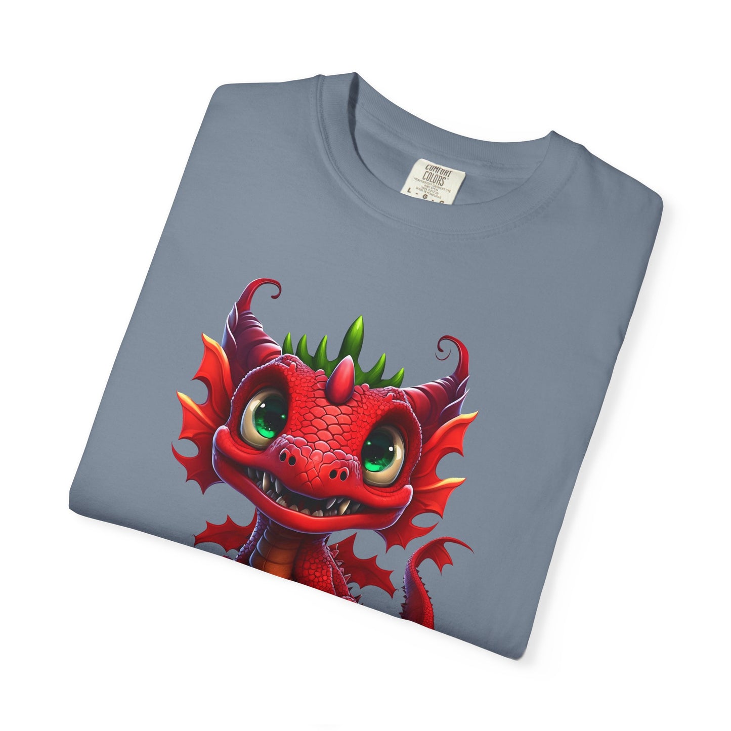 Playful Dragon Delight - Unique Cartoon-Style Dragon T-Shirt Design for Fun and Fantasy Lovers