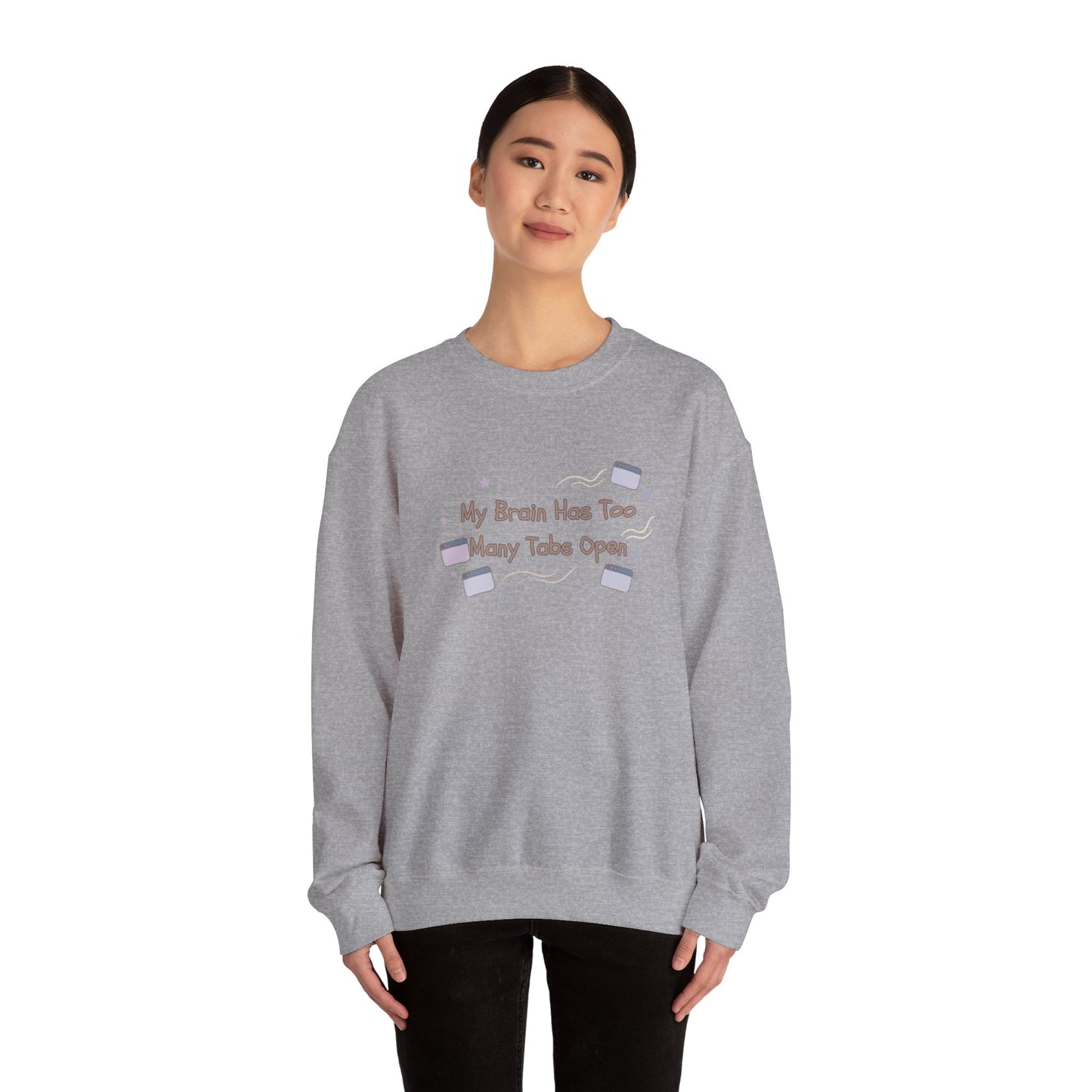 ADHD Brain Under Construction | Cozy Retro Aesthetic Sweatshirt