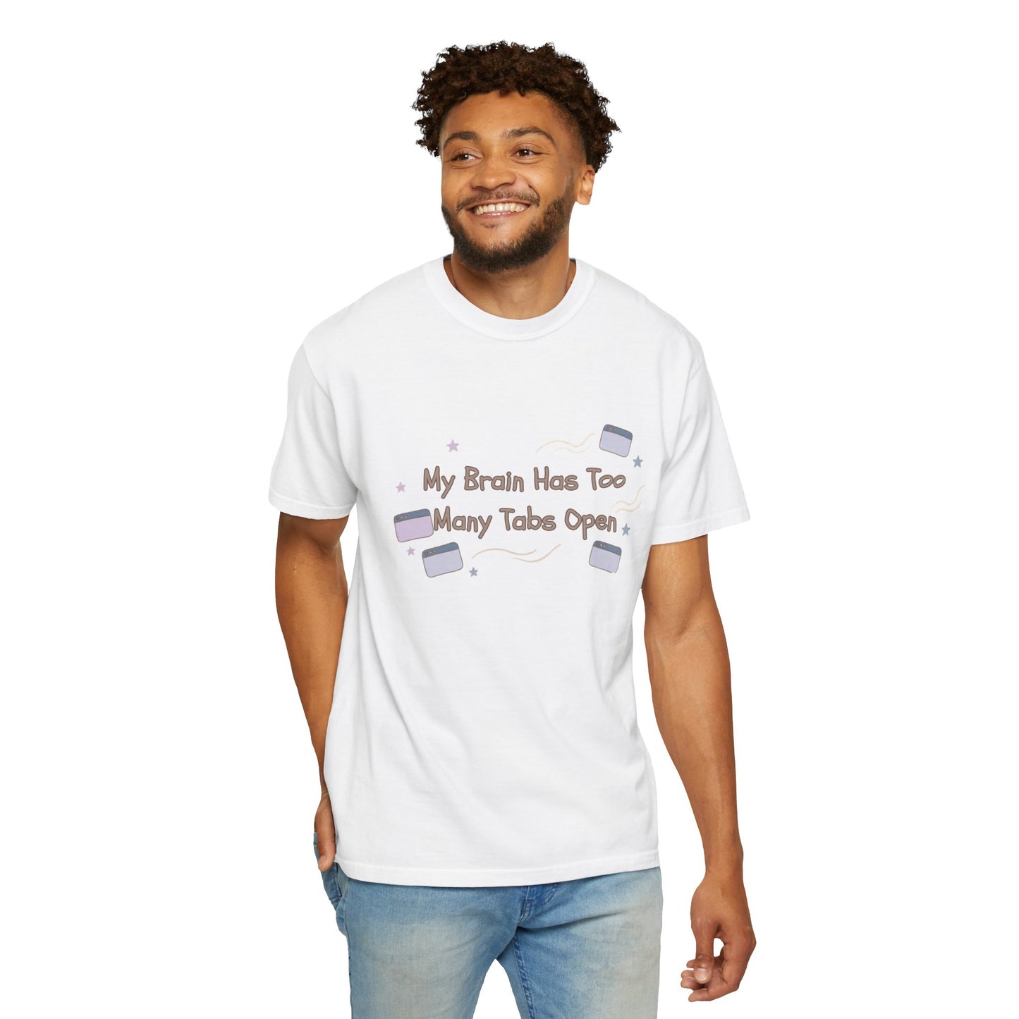 The "ADHD Brain Under Construction" Retro Warning Tee