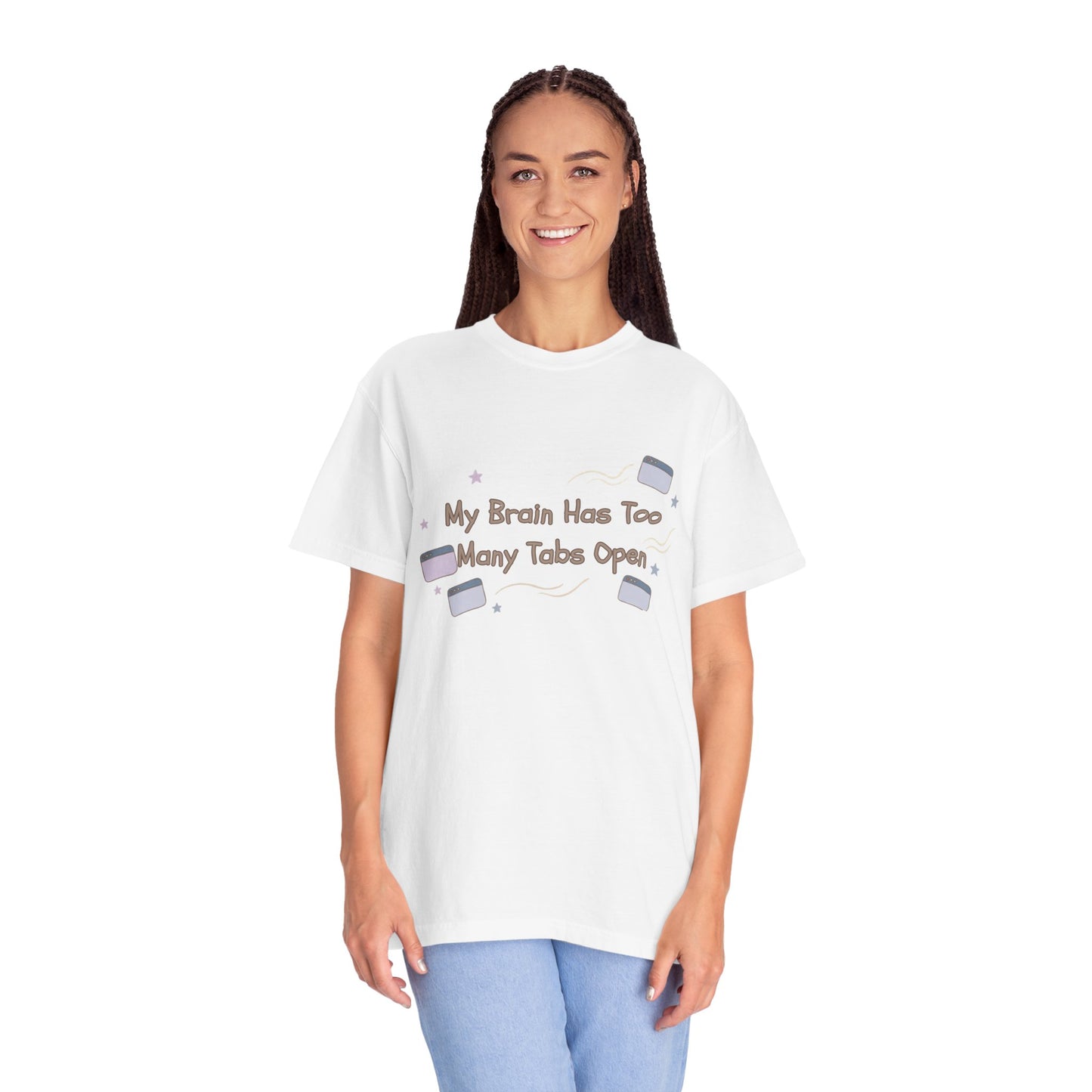 The "ADHD Brain Under Construction" Retro Warning Tee