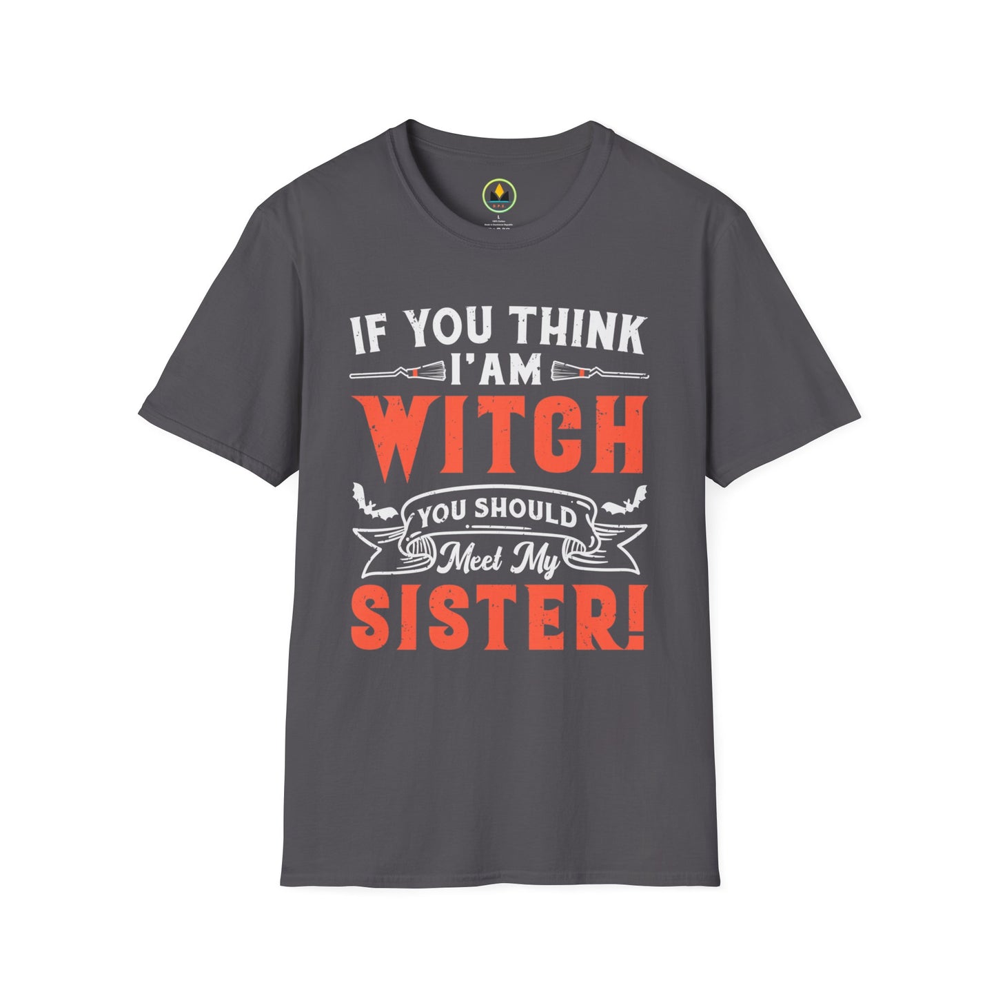 Humorous Witch Sister Halloween Unique Spooky Season Softstyle T-Shirt