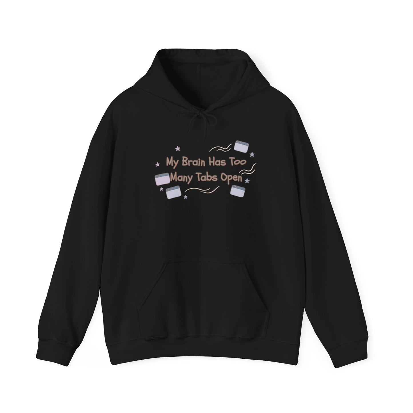 ADHD Brain Under Construction | Cozy Retro Aesthetic Hoodie