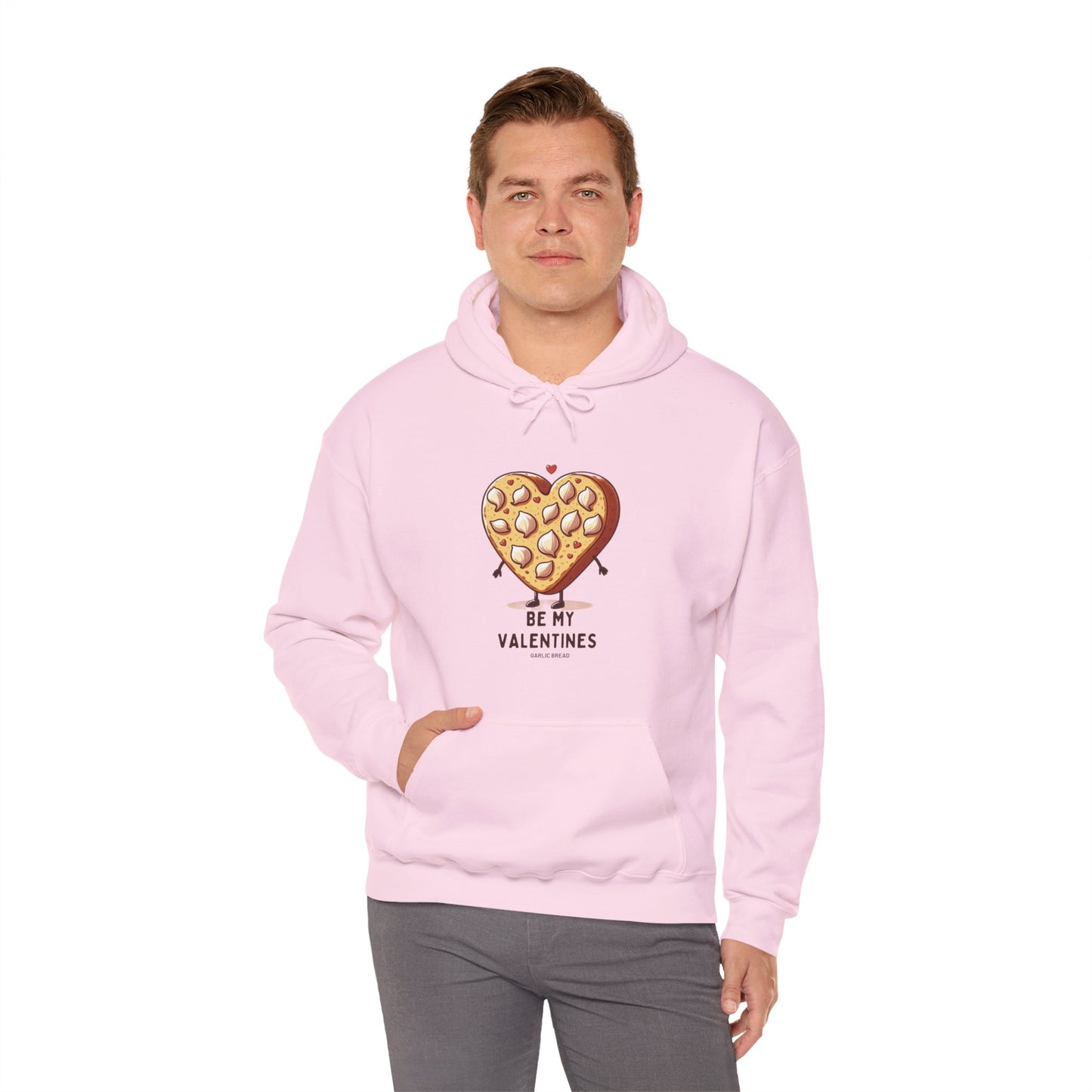 Love at First Bite: Funny Garlic Bread Heart Valentine's Hoodie