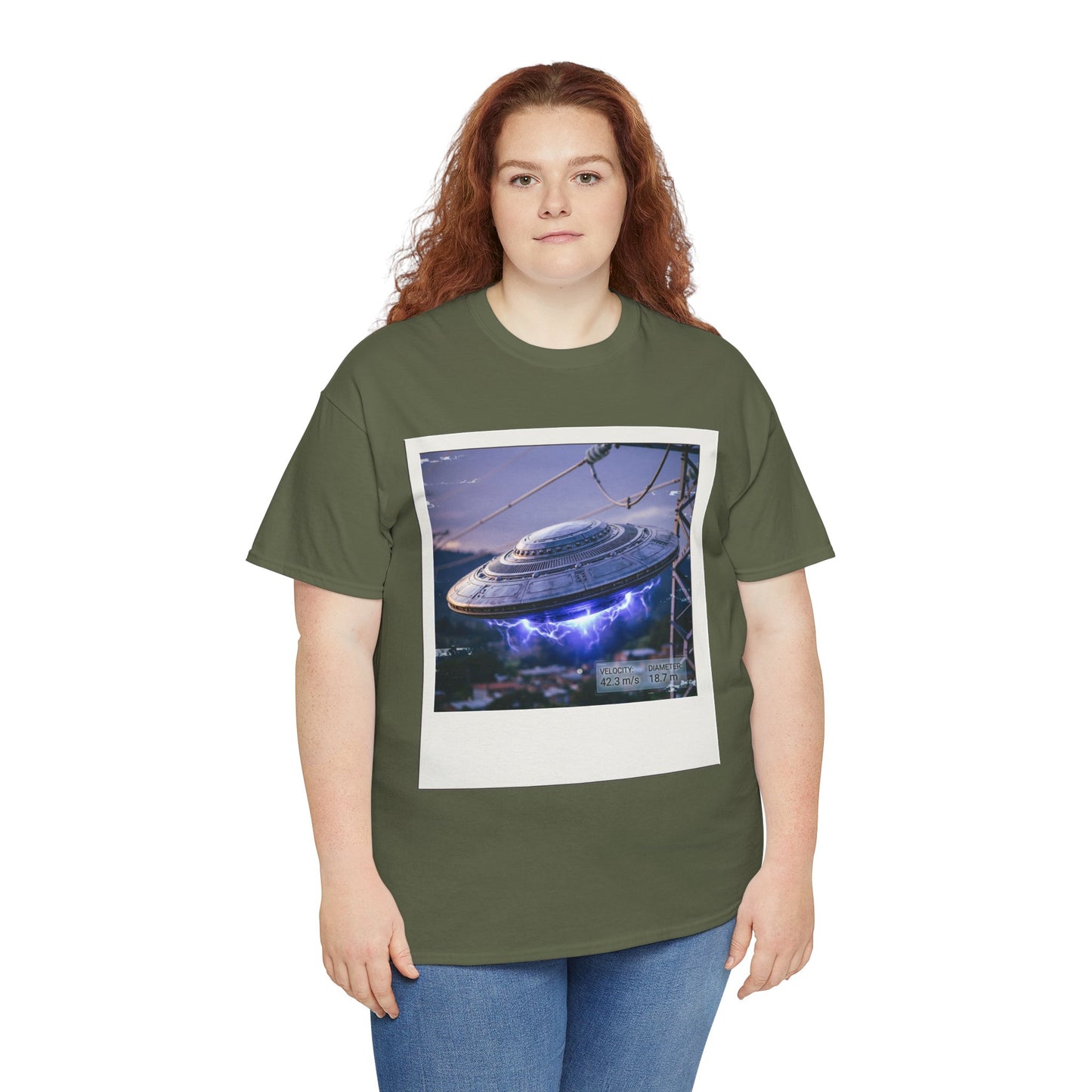 UFO Evidence T-Shirt | Retro Polaroid Alien Sighting Photo