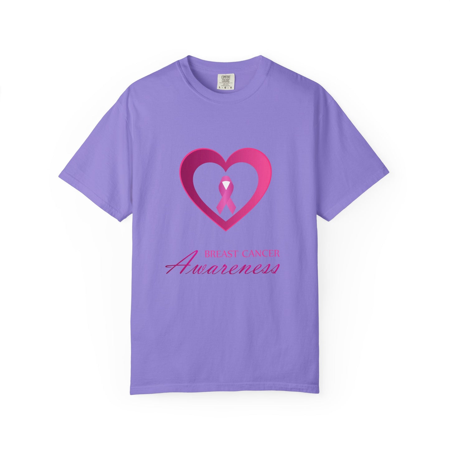 Breast Cancer Awareness heart & ribbon