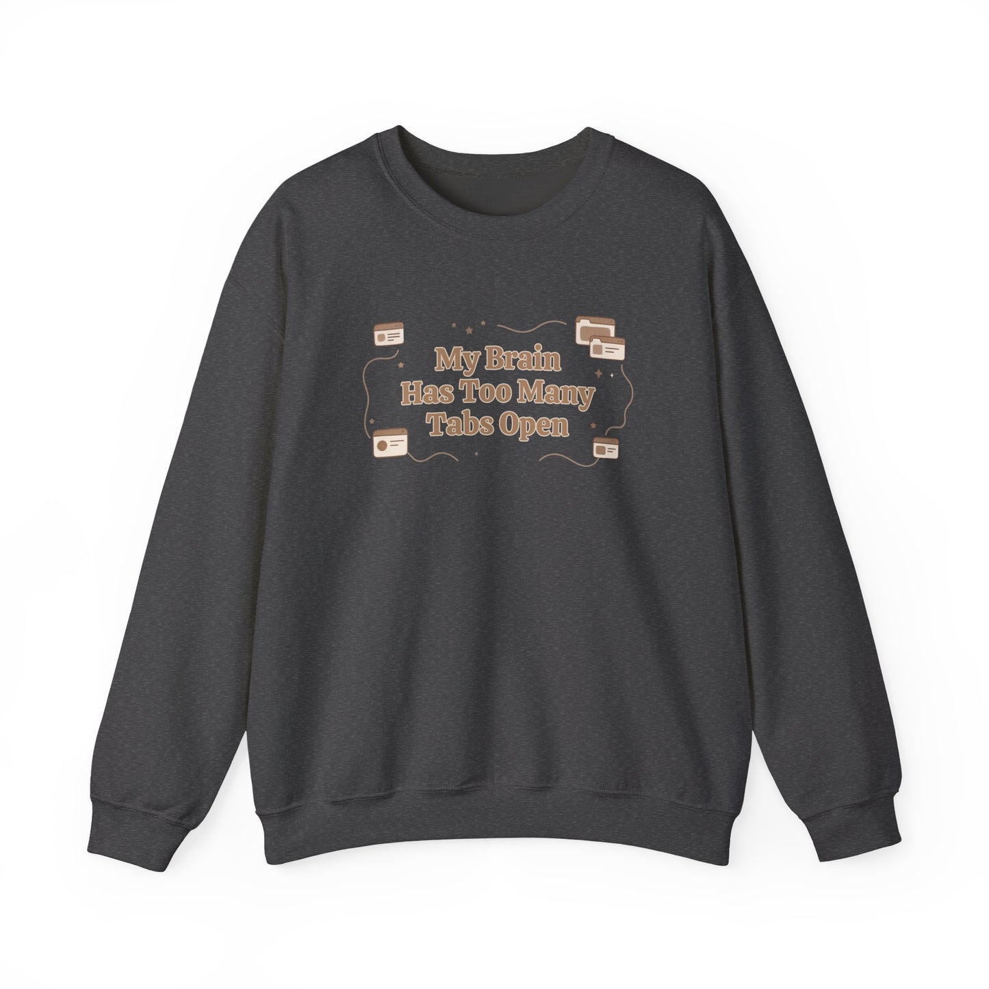The "Mental Tabs" Aesthetic Crewneck | Oversized Lofi Sweatshirt