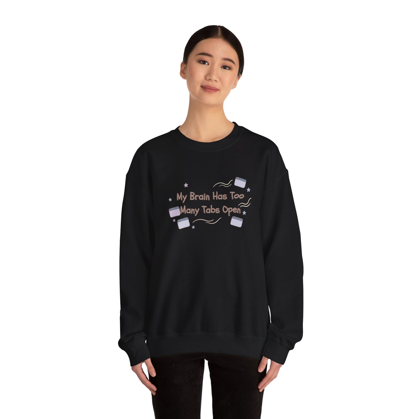 ADHD Brain Under Construction | Cozy Retro Aesthetic Sweatshirt