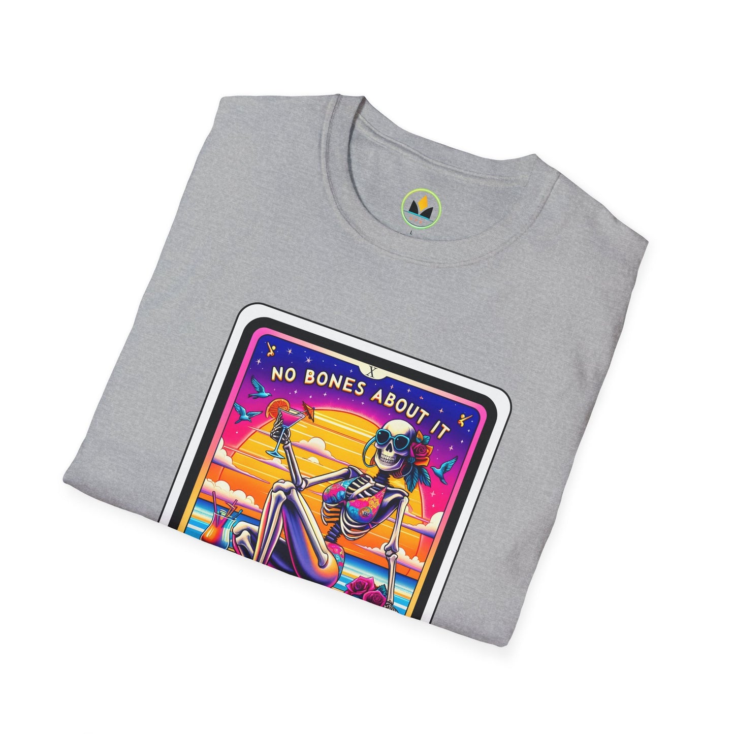 No Bones About It - Life’s A Party: Skeleton Beach Party Halloween T-Shirt