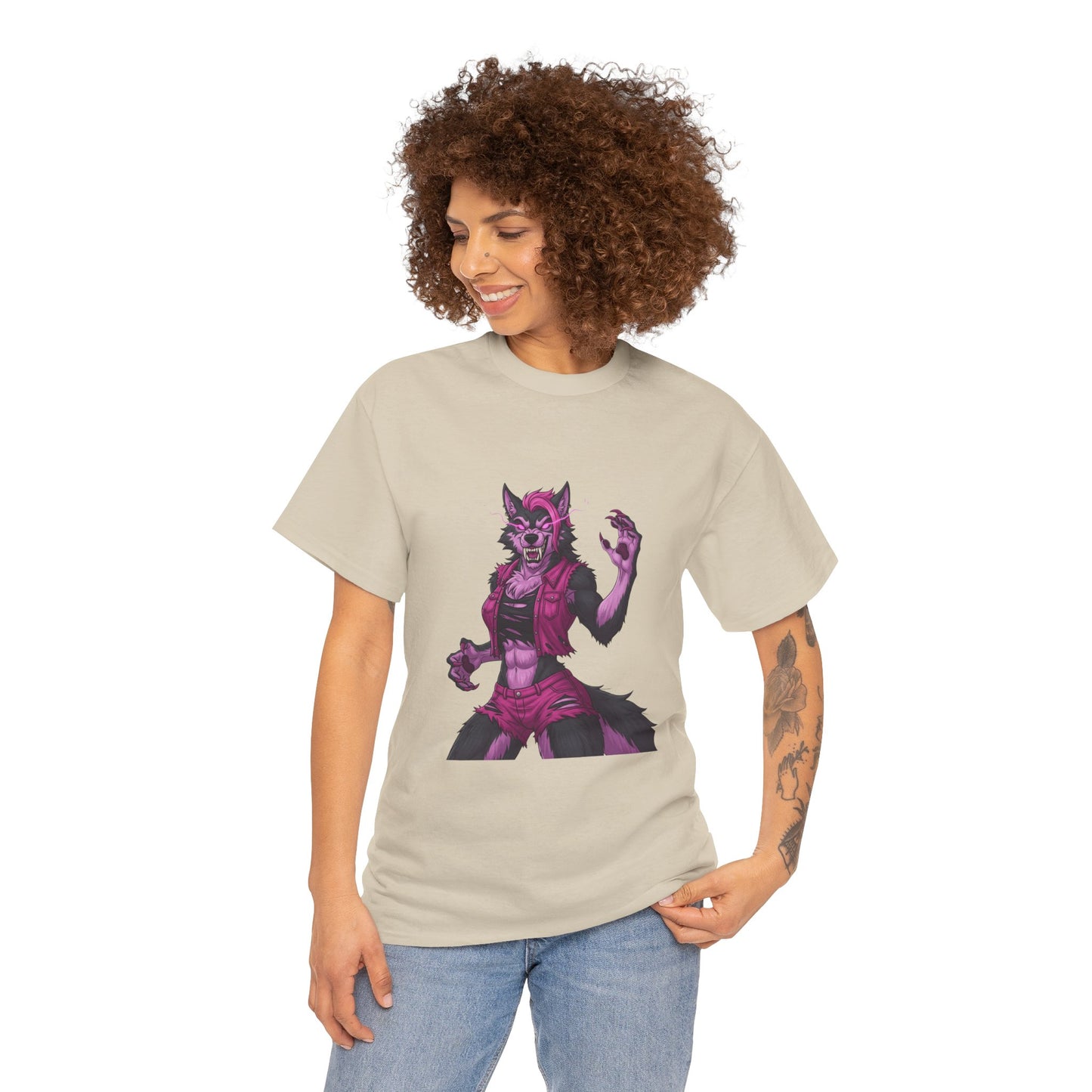 Fierce Werewolf Fights Cancer Tee