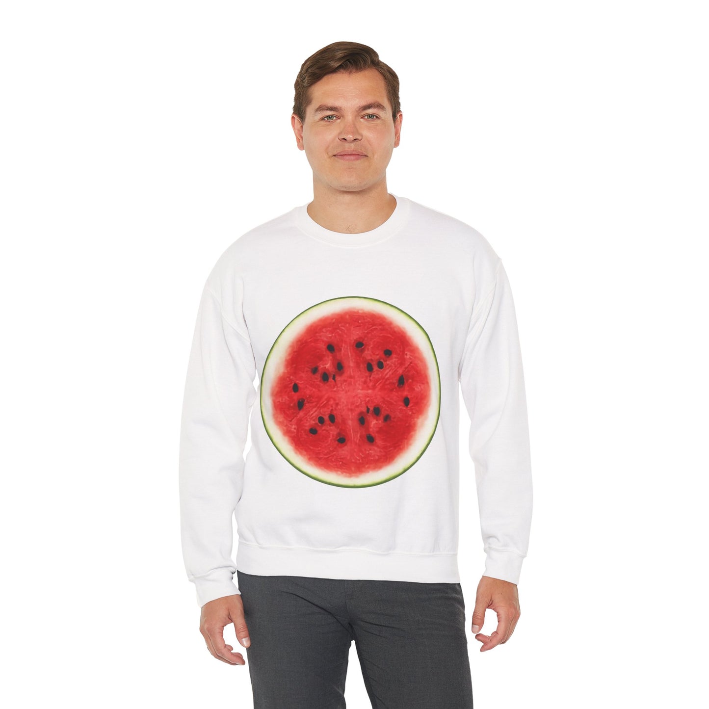 Whimsical Watermelon Lazy Halloween Costume | Unique Unisex Sweatshirt