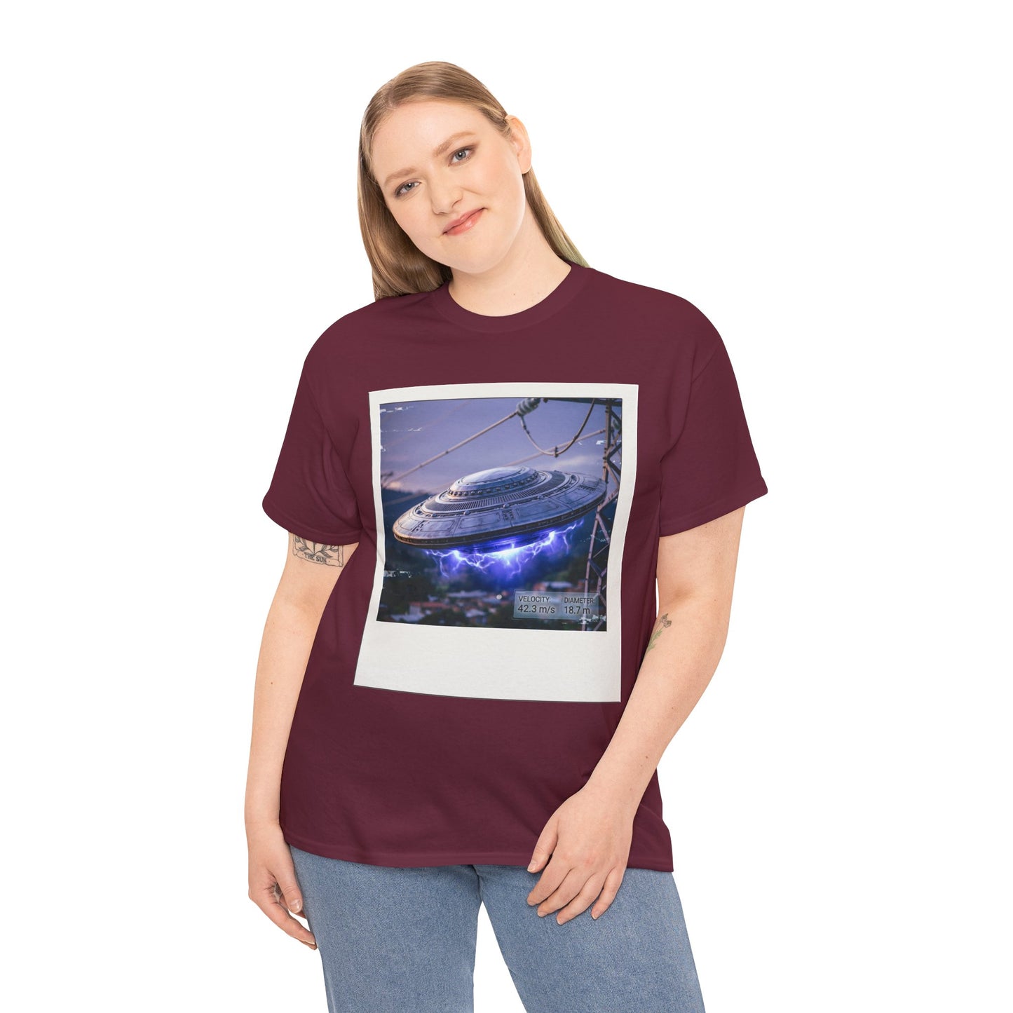 UFO Evidence T-Shirt | Retro Polaroid Alien Sighting Photo
