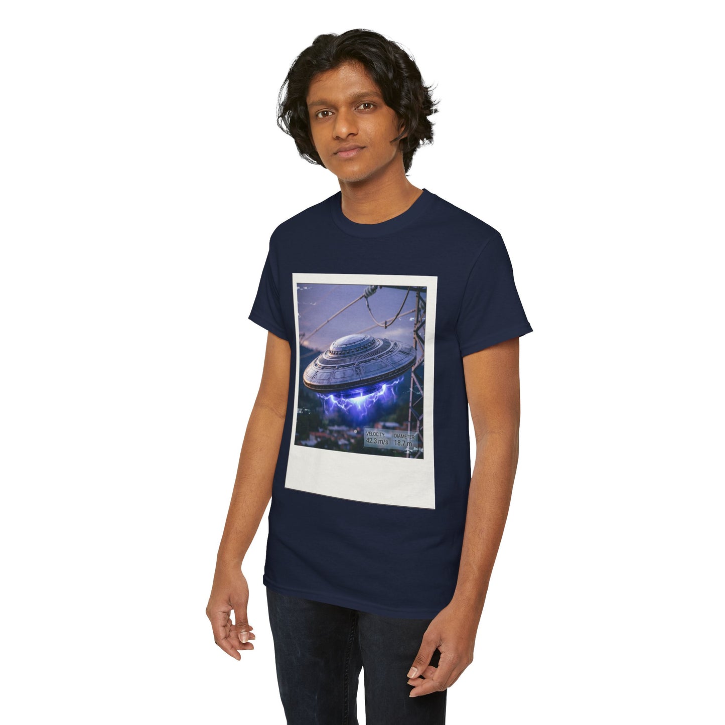 UFO Evidence T-Shirt | Retro Polaroid Alien Sighting Photo
