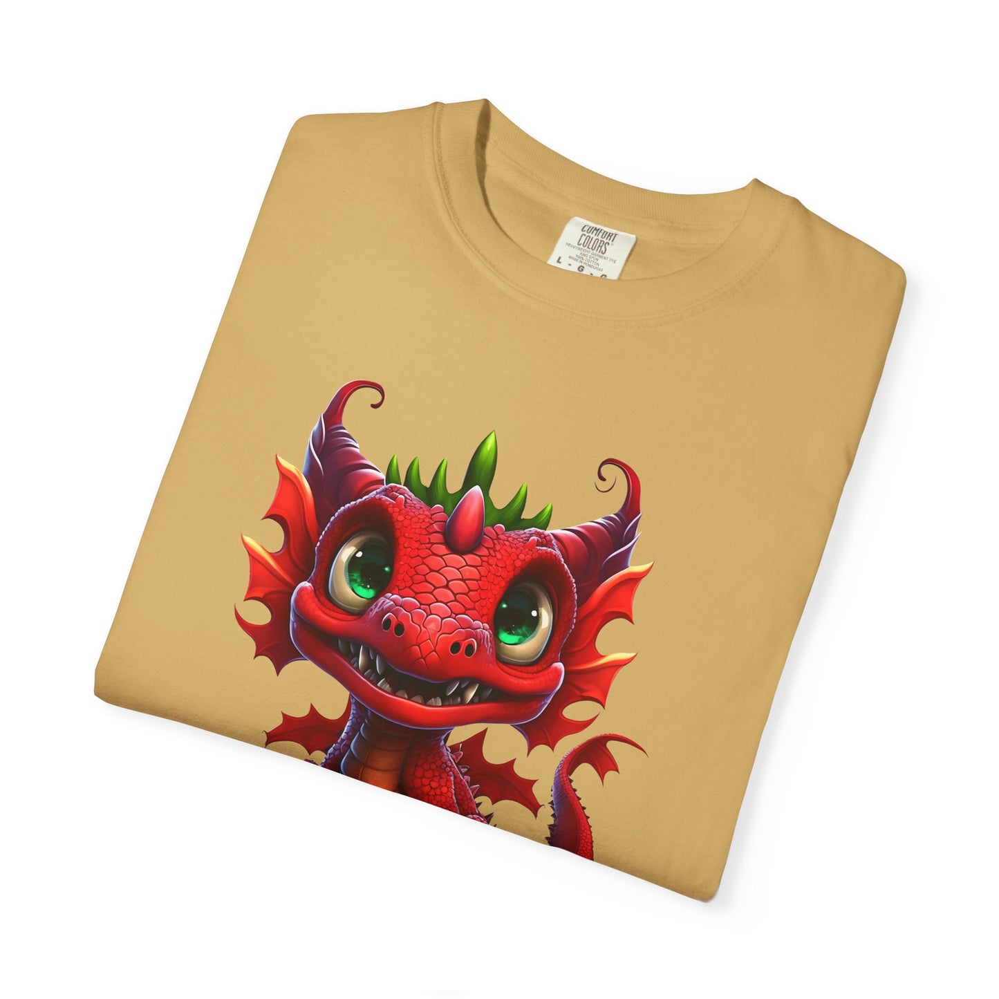 Playful Dragon Delight - Unique Cartoon-Style Dragon T-Shirt Design for Fun and Fantasy Lovers