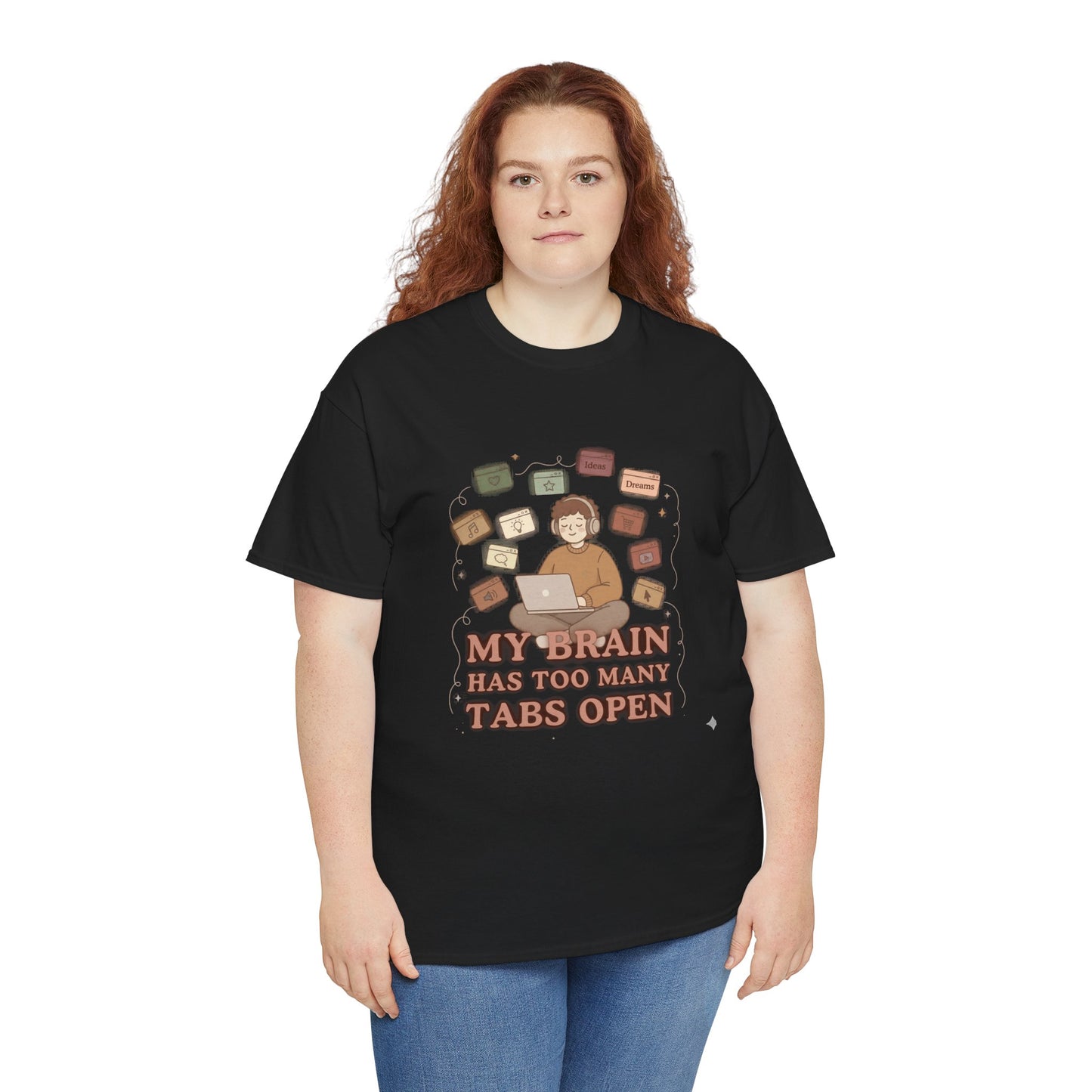 The "Cozy Mind" Earth Tone ADHD Graphic Tee