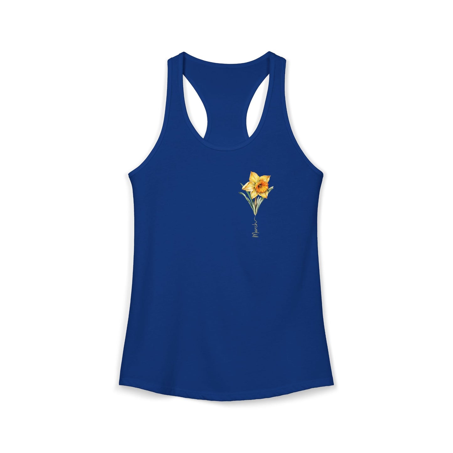 Daffodil of Hope – Women’s Cancer Awareness Racerback Tank Top