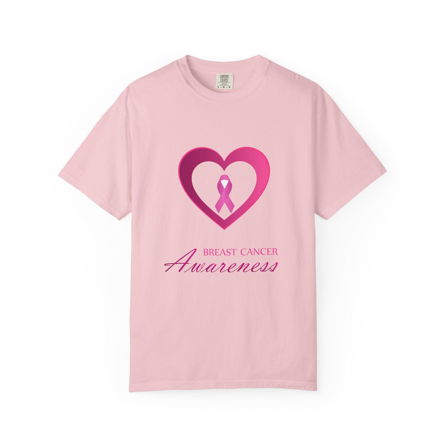 Breast Cancer Awareness heart & ribbon