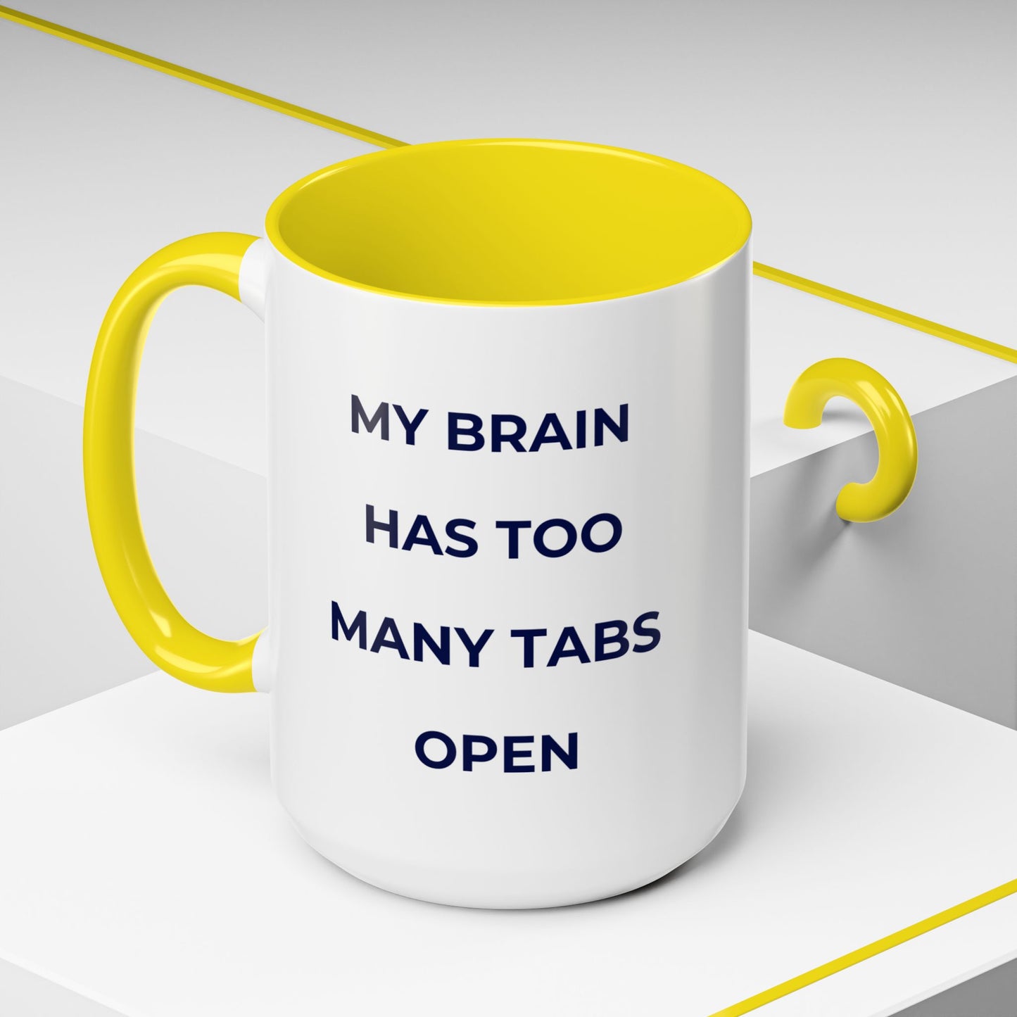 My Brain Has Too Many Tabs Open Mug | Funny ADHD Gift | Lofi Office Coffee Cup (11oz)