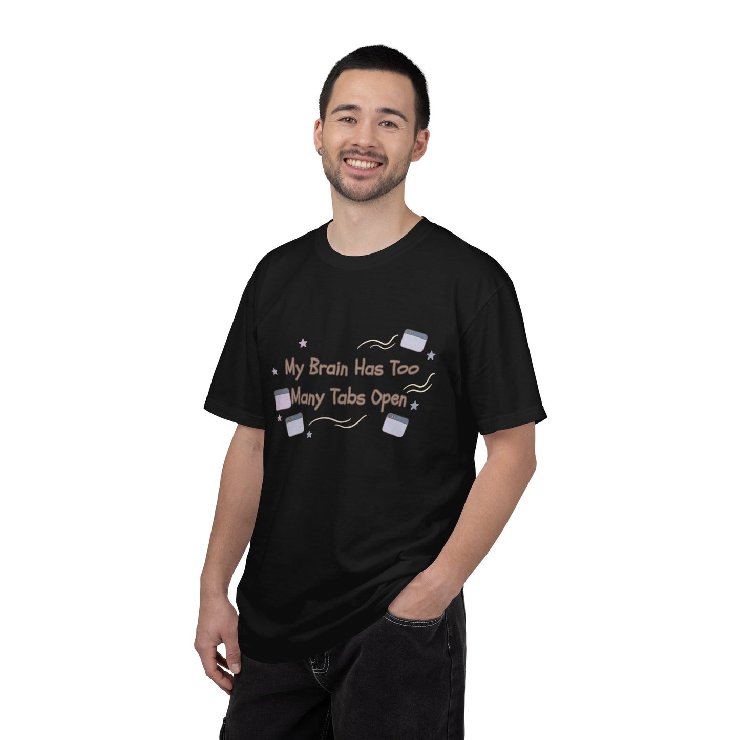 The "ADHD Brain Under Construction" Retro Warning Tee
