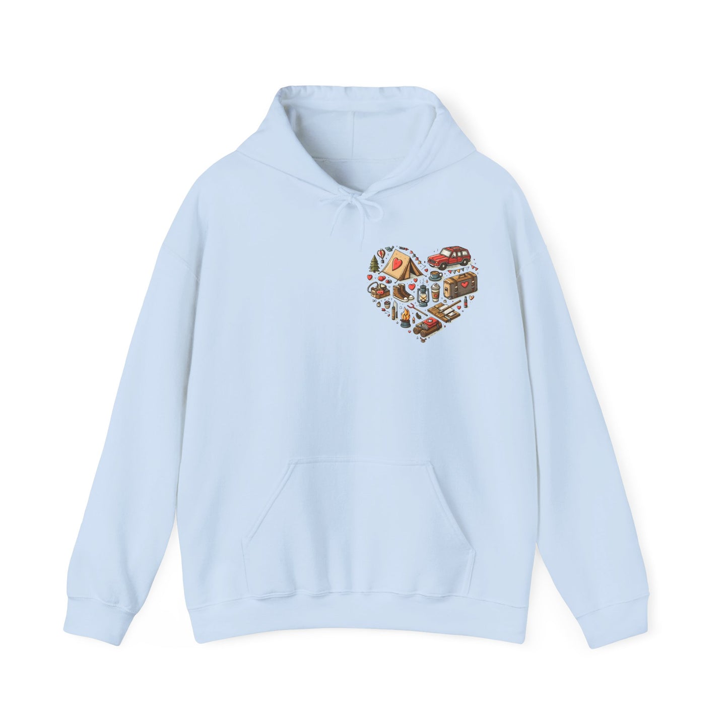 Wild at Heart: Ultimate Outdoor Adventure & Camping Icon Hoodie
