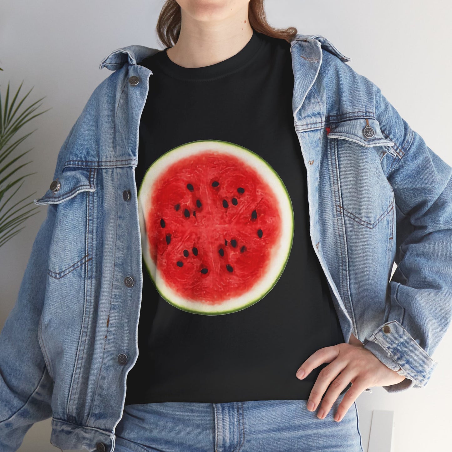 Watermelon Slice Graphic T-Shirt | Funny "One in a Melon" Tee | Easy Lazy Halloween Costume | Unisex Summer Top