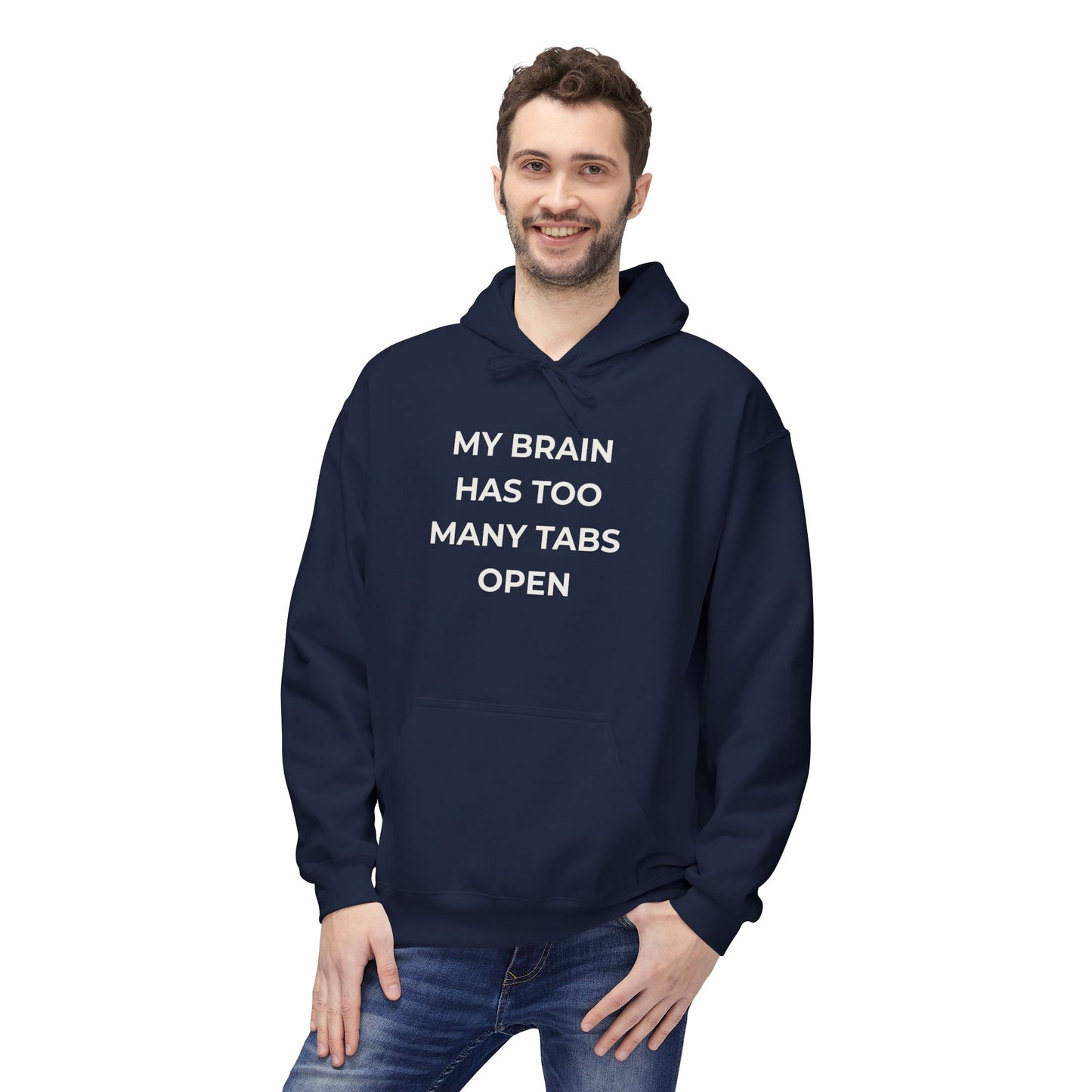 My Brain Has Too Many Tabs Open Hoodie | Funny ADHD Gift | Cozy Lofi Pullover