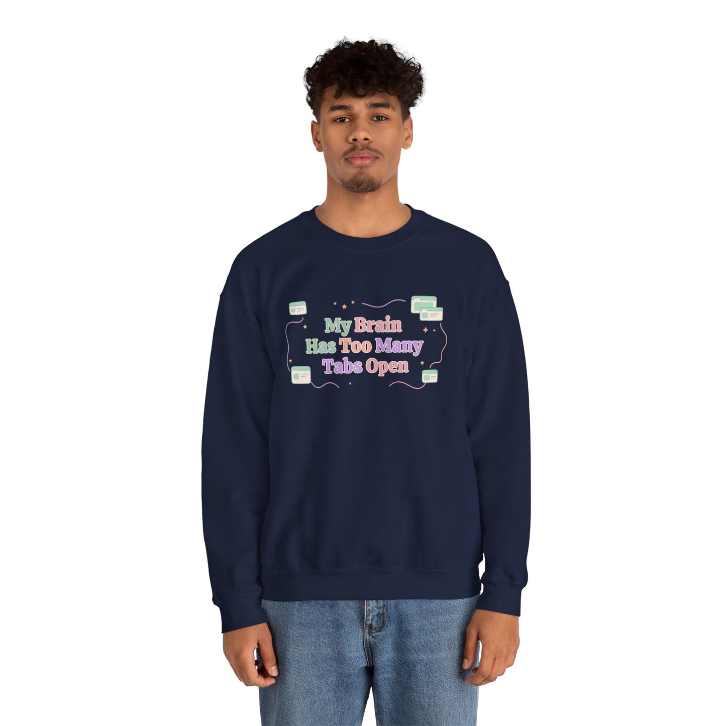 System Status: Hyperfixated | Industrial ADHD Crewneck