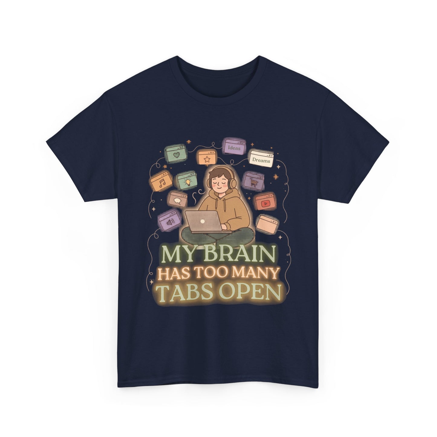 ADHD Night Mode | Neon "2AM Hyperfixation" Aesthetic Tee