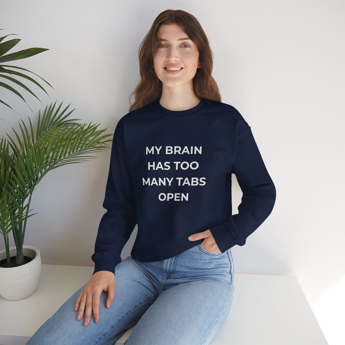 My Brain Has Too Many Tabs Open Sweatshirt | Funny ADHD Gift | Cozy Lofi Pullover